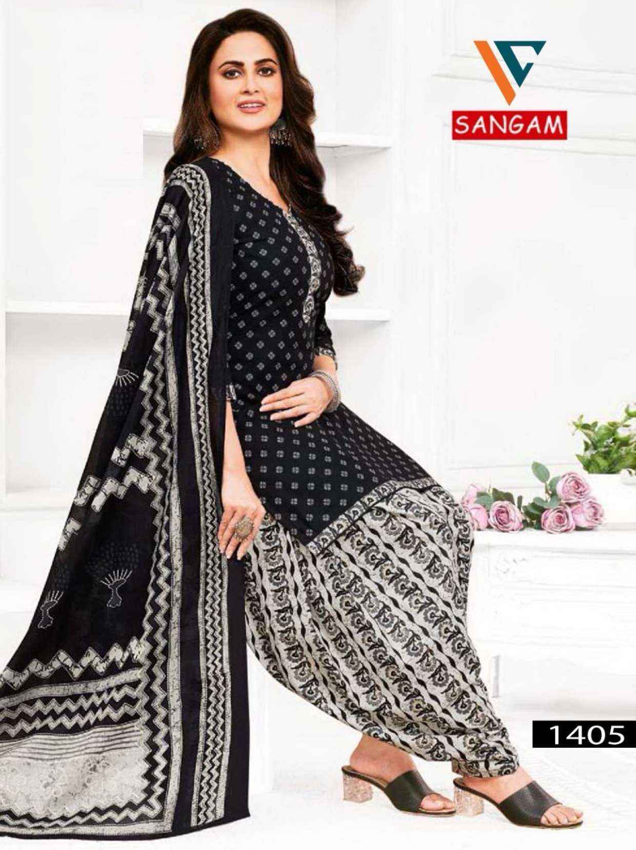 VANDANA CREATION SANGAM‎‎ VOL 14 COTTON DRESS MATERIAL ( 12 pcs catalog )