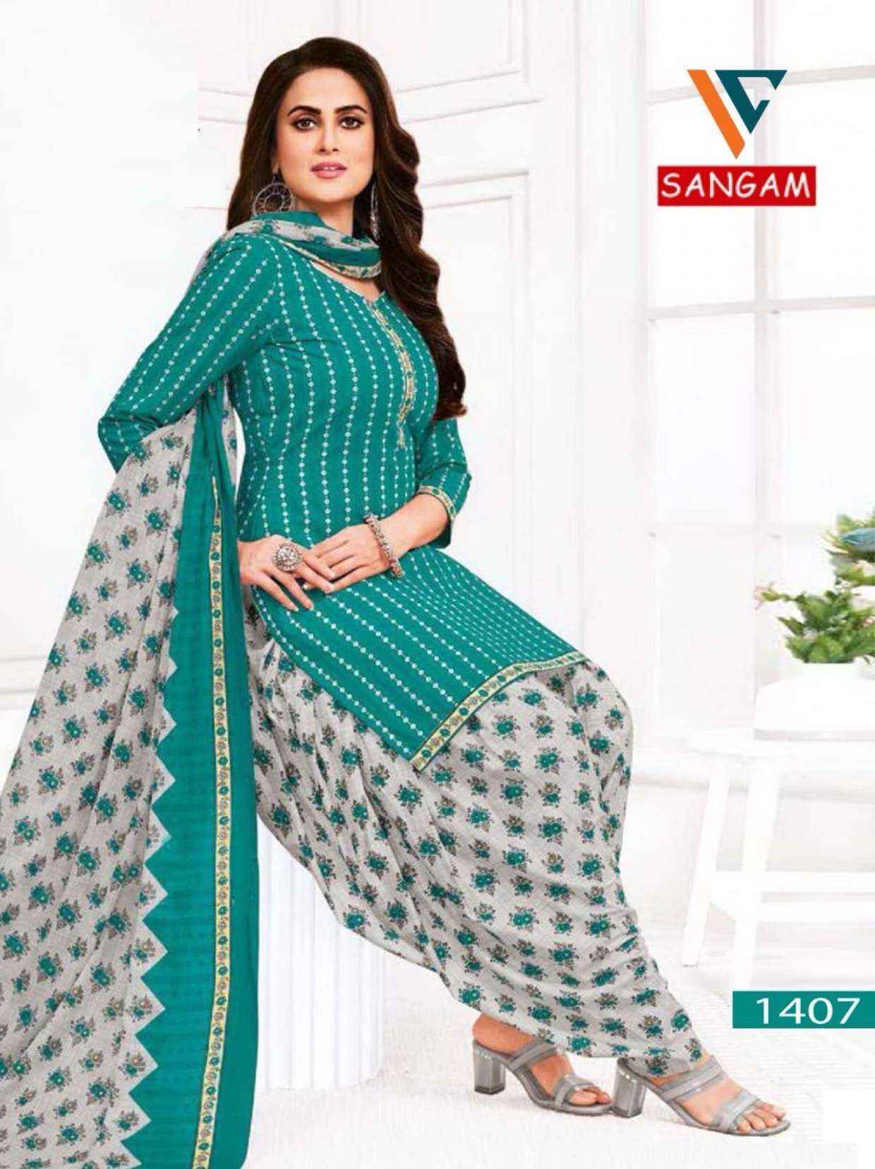 VANDANA CREATION SANGAM‎‎ VOL 14 COTTON DRESS MATERIAL ( 12 pcs catalog )