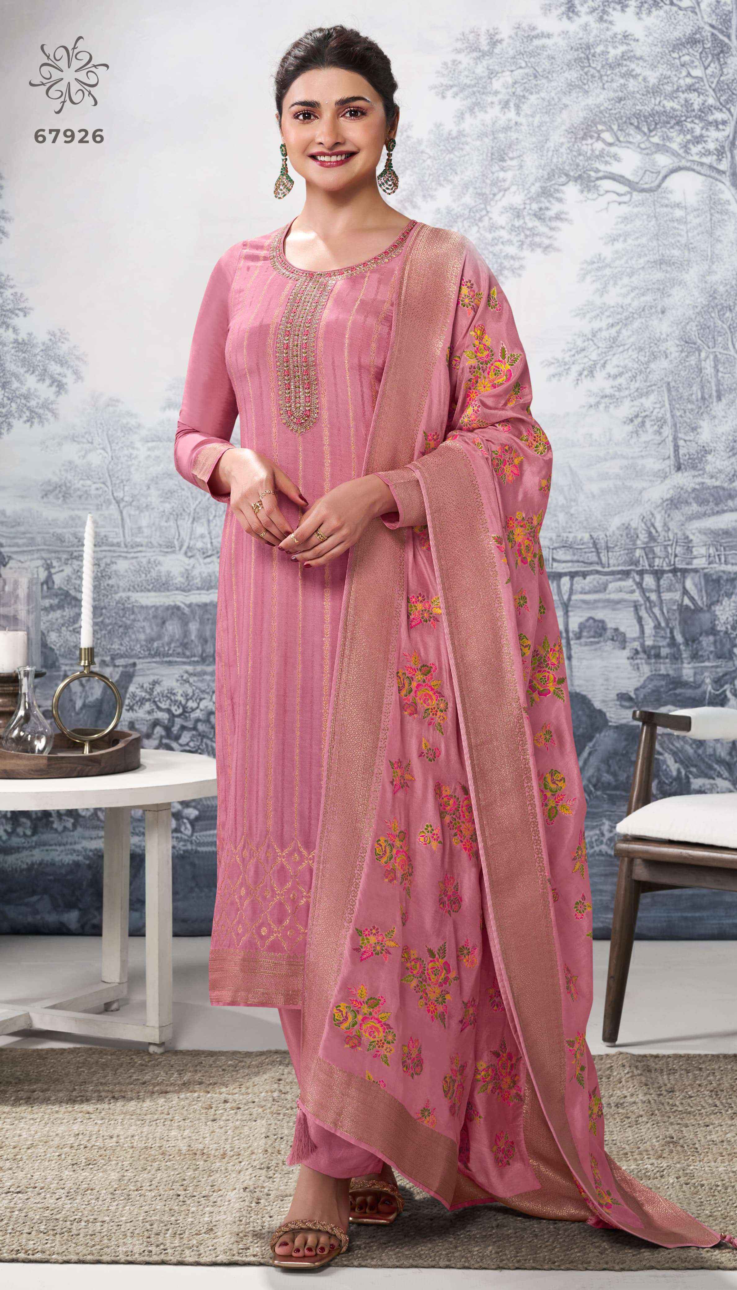 VINAY FASHION KULEESH SANAYA VOL 2 JACQUARD DESIGNER SUIT ( 6 pcs catalog )