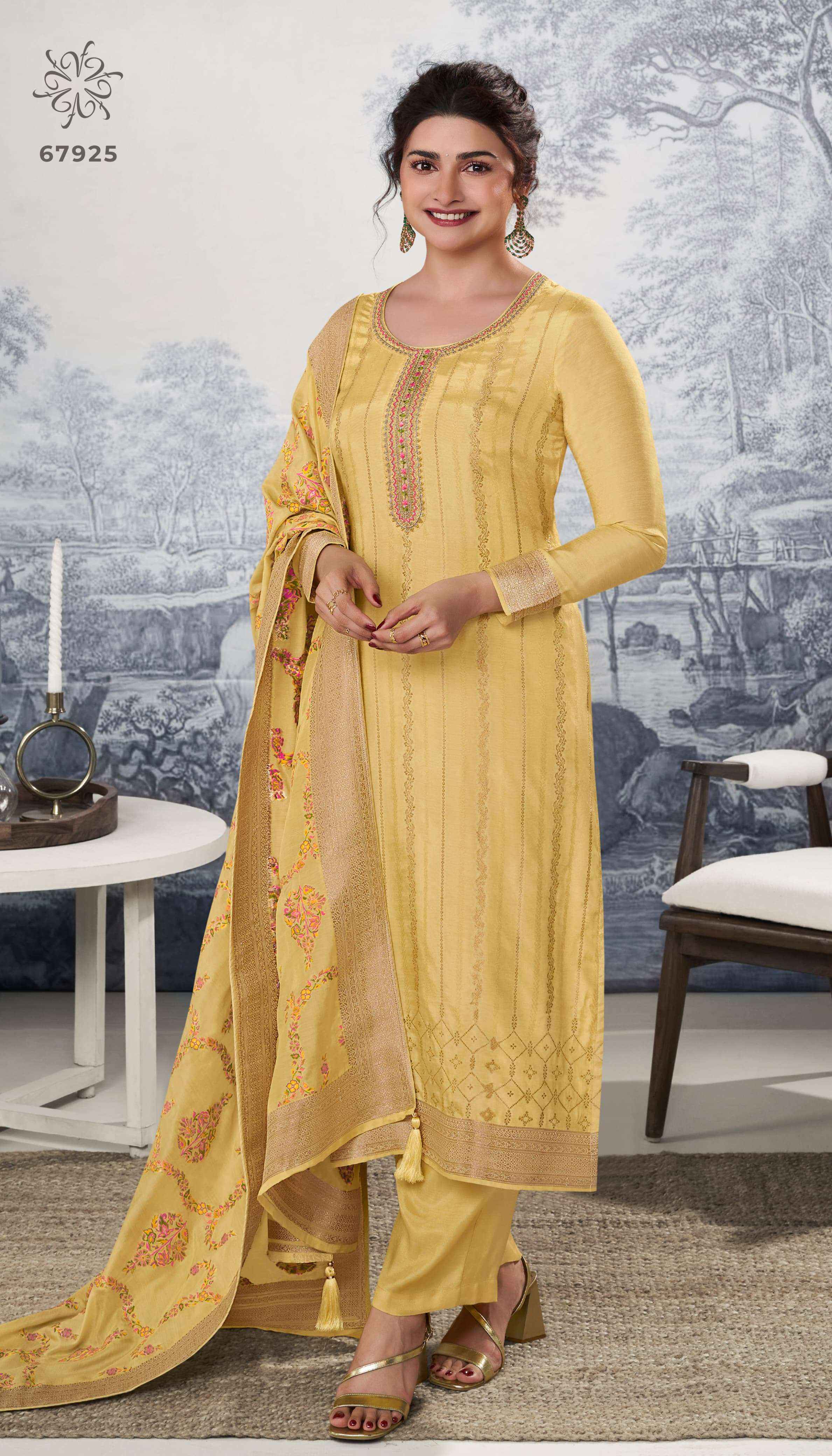 VINAY FASHION KULEESH SANAYA VOL 2 JACQUARD DESIGNER SUIT ( 6 pcs catalog )