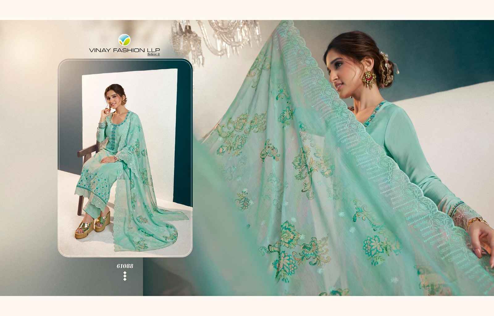 Vinay Fashion Silkina Royal Crape 40 Crape Exclusive Look Salwar Suit ( 8  Pcs Catalog )