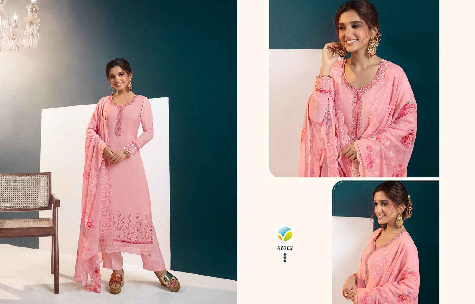 Vinay Fashion Silkina Royal Crape 40 Crape Exclusive Look Salwar Suit ( 8  Pcs Catalog )