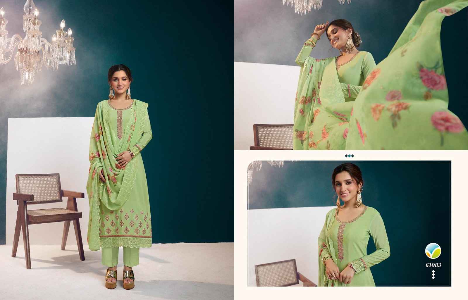 Vinay Fashion Silkina Royal Crape 40 Crape Exclusive Look Salwar Suit ( 8  Pcs Catalog )