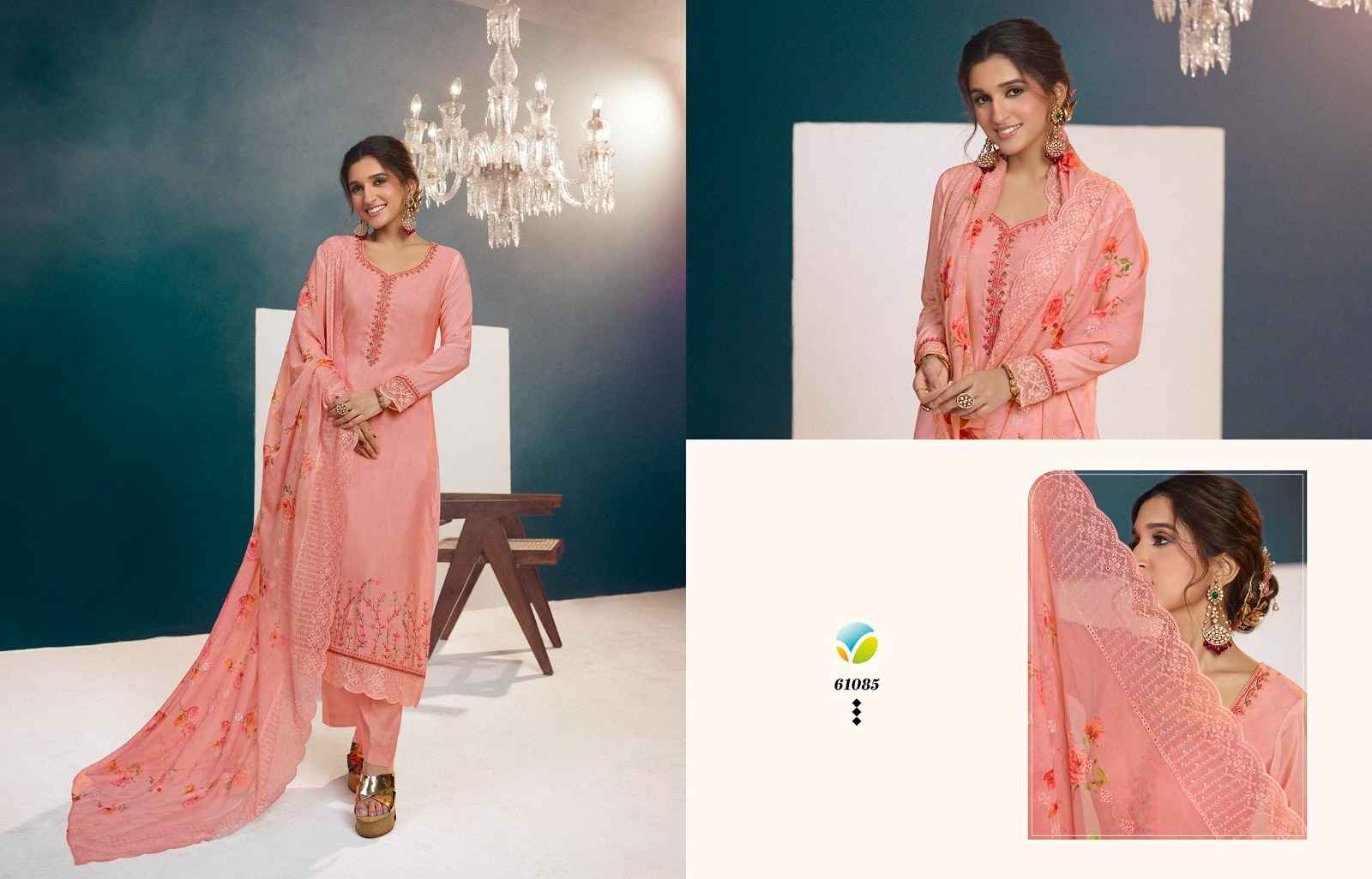 Vinay Fashion Silkina Royal Crape 40 Crape Exclusive Look Salwar Suit ( 8  Pcs Catalog )