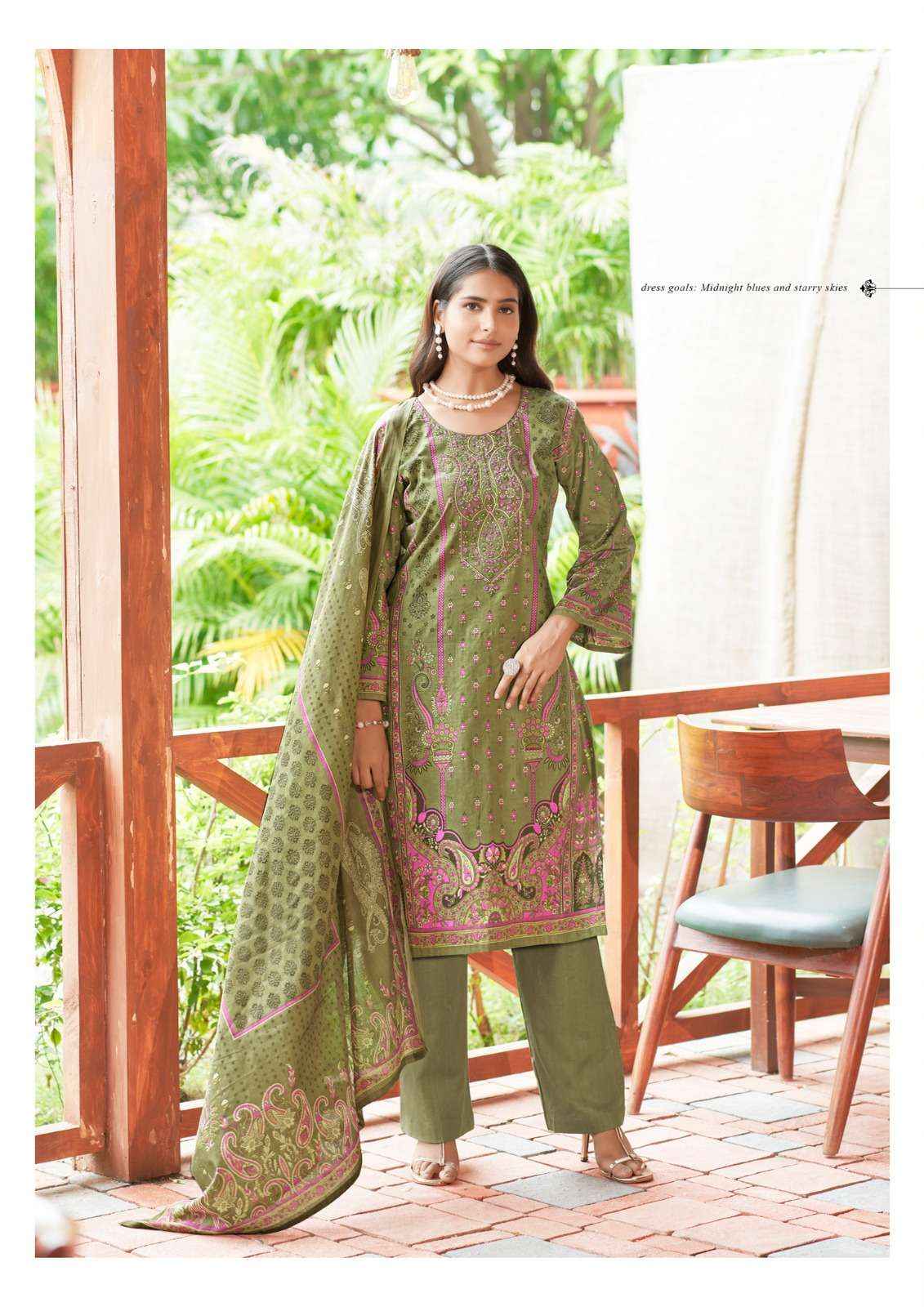 YASHIKA TRENDS NAYRA B COTTON PRINTED DRESS MATERIAL ( 8 PCS CATALOG )