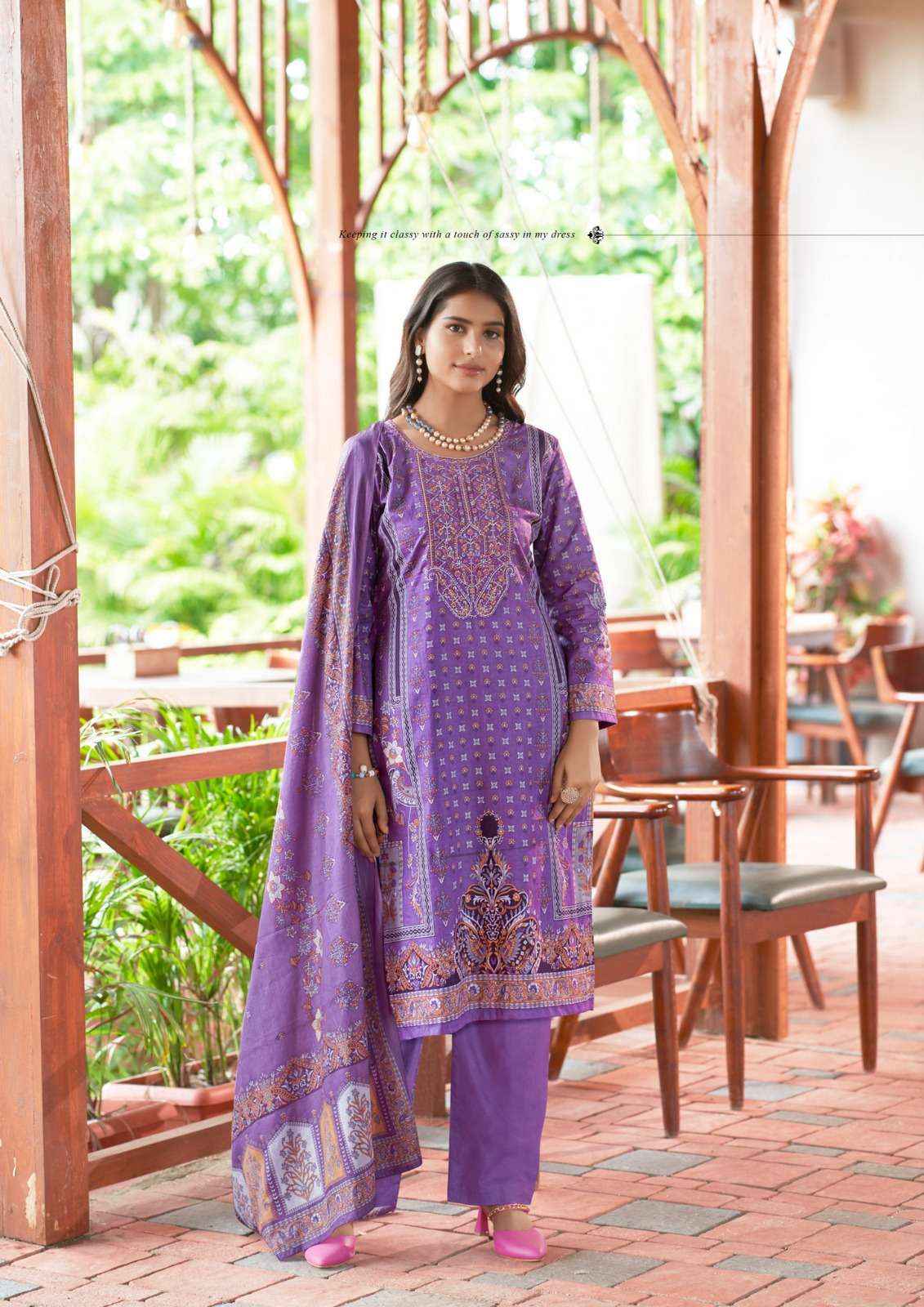 YASHIKA TRENDS NAYRA B COTTON PRINTED DRESS MATERIAL ( 8 PCS CATALOG )