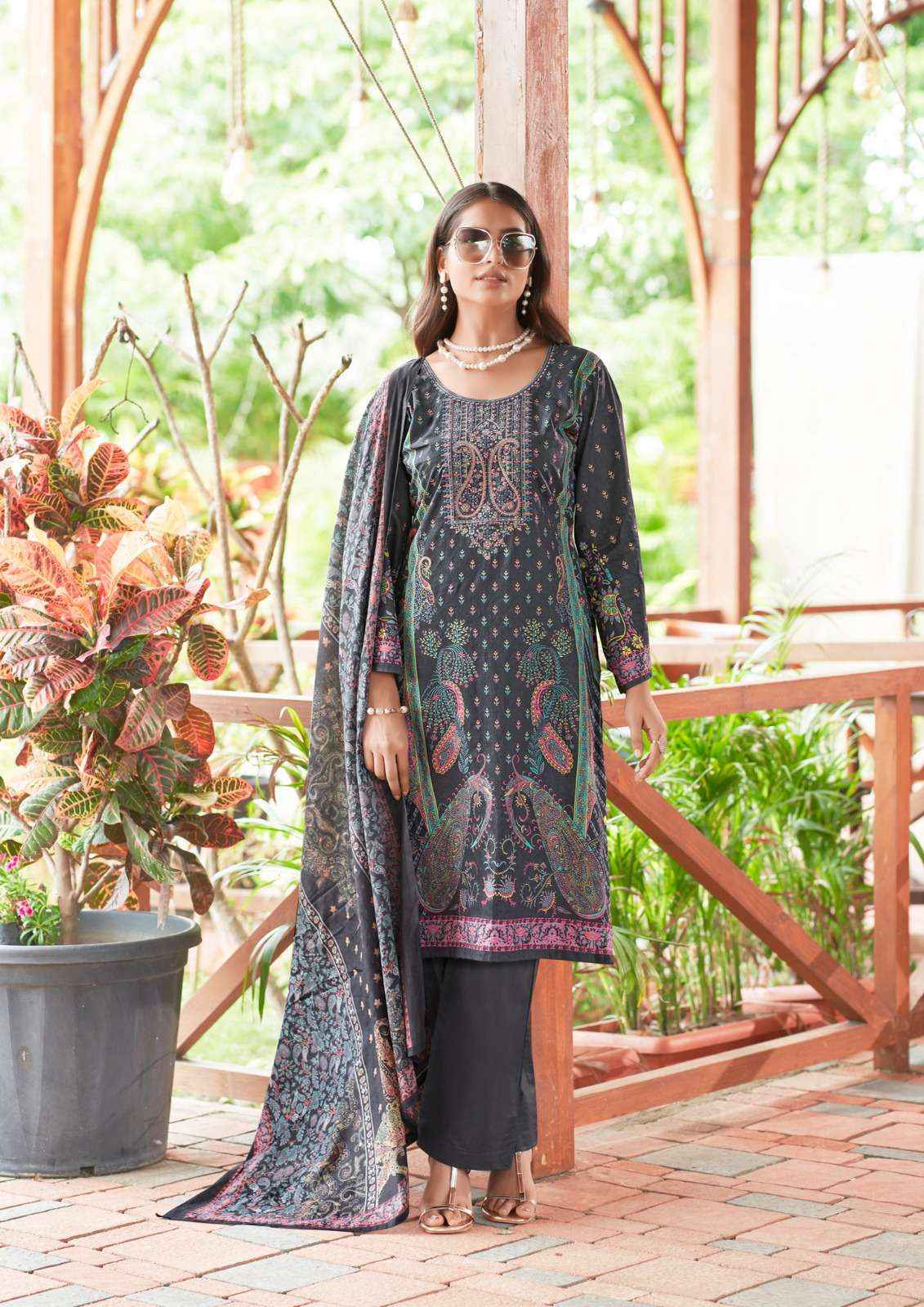 YASHIKA TRENDS NAYRA B COTTON PRINTED DRESS MATERIAL ( 8 PCS CATALOG )