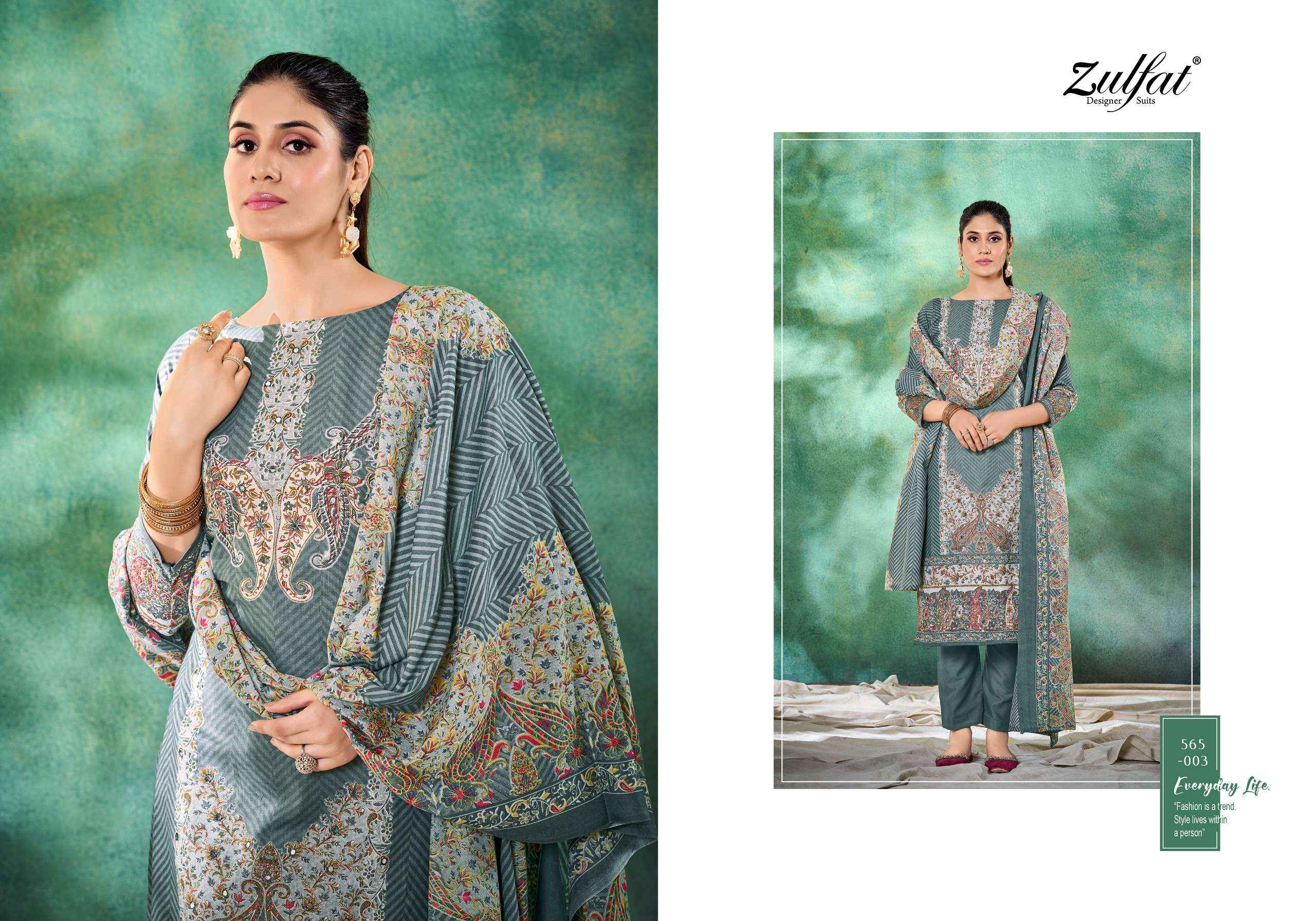 ZULFAT DESIGNER TANIA VOL 3 COTTON SALWAR SUIT ( 6 PCS CATALOG )