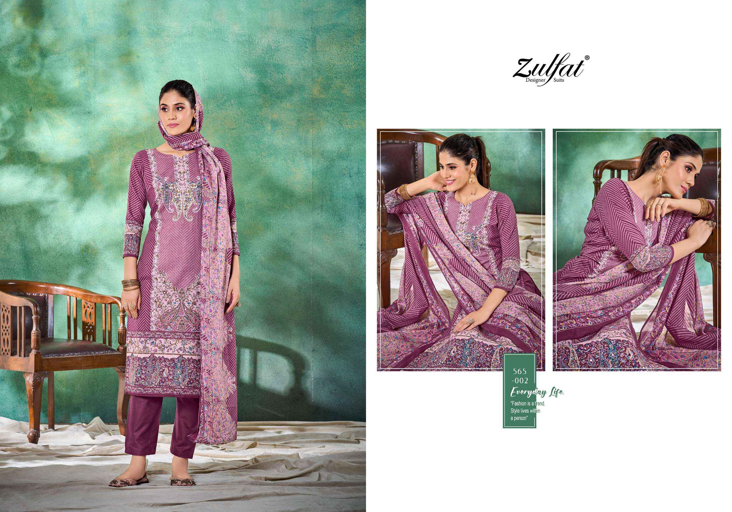 ZULFAT DESIGNER TANIA VOL 3 COTTON SALWAR SUIT ( 6 PCS CATALOG )