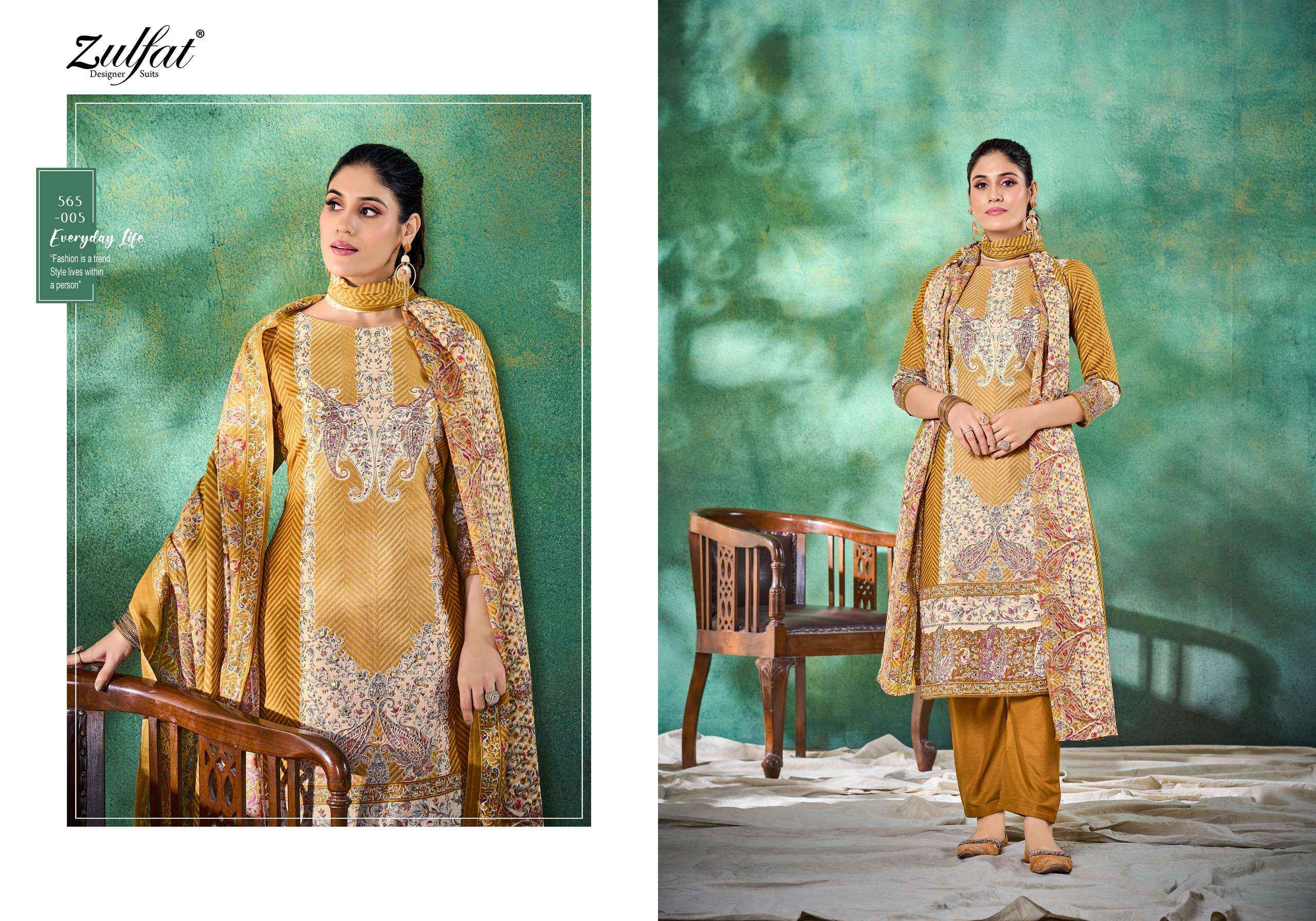 ZULFAT DESIGNER TANIA VOL 3 COTTON SALWAR SUIT ( 6 PCS CATALOG )