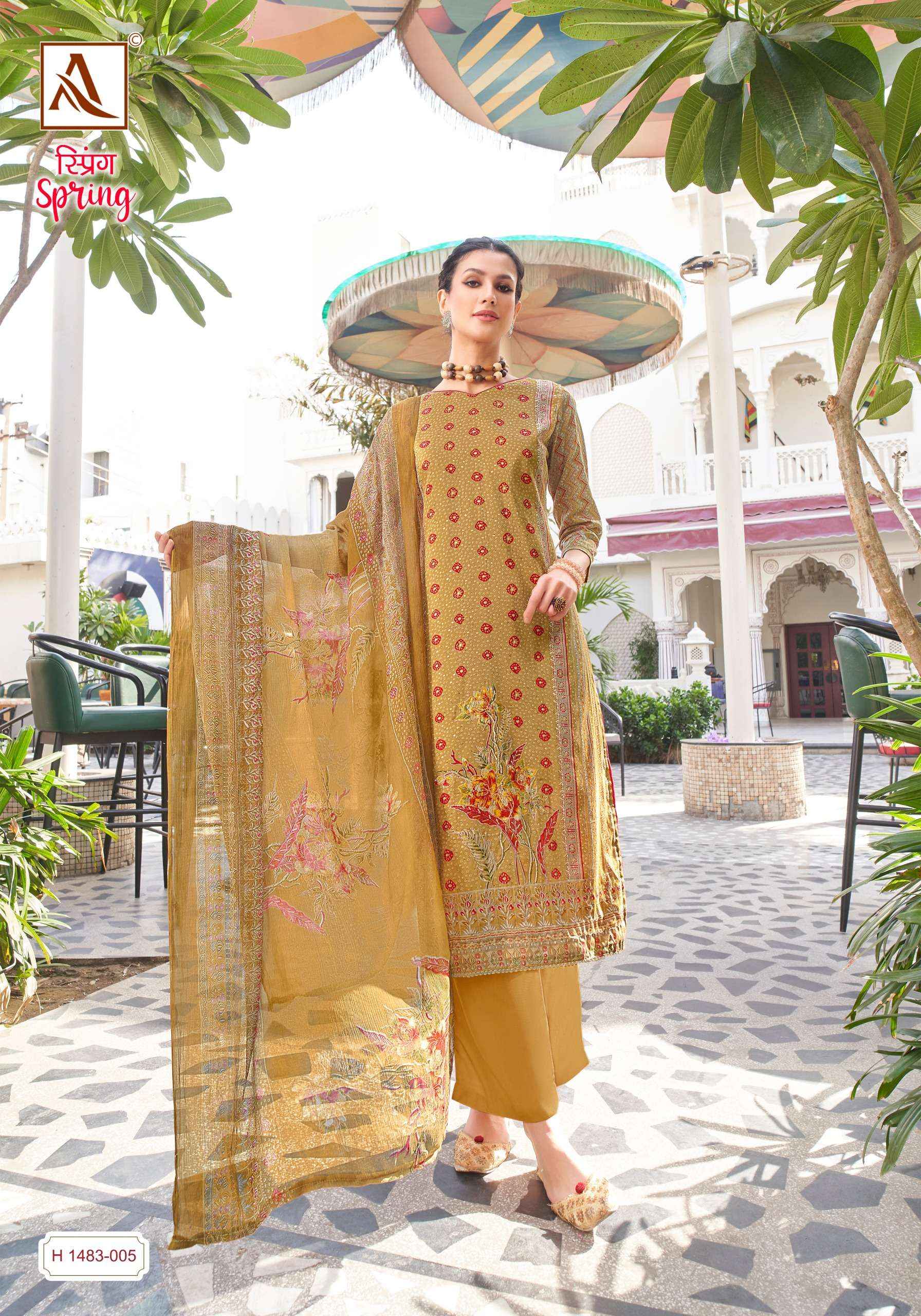 Alok Suit Spring Fancy Cotton Salwar kameez catalog Dealer