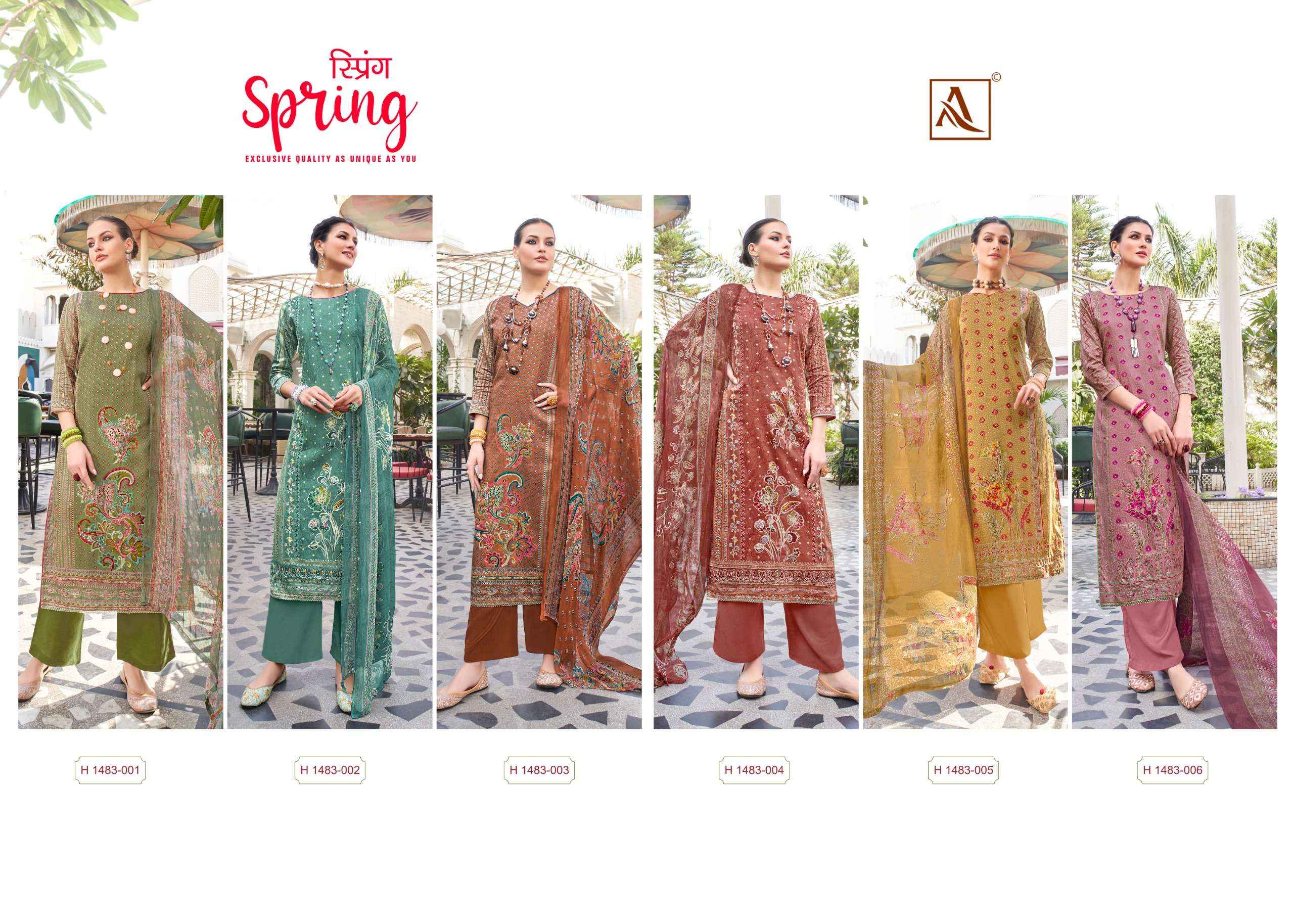 Alok Suit Spring Fancy Cotton Salwar kameez catalog Dealer