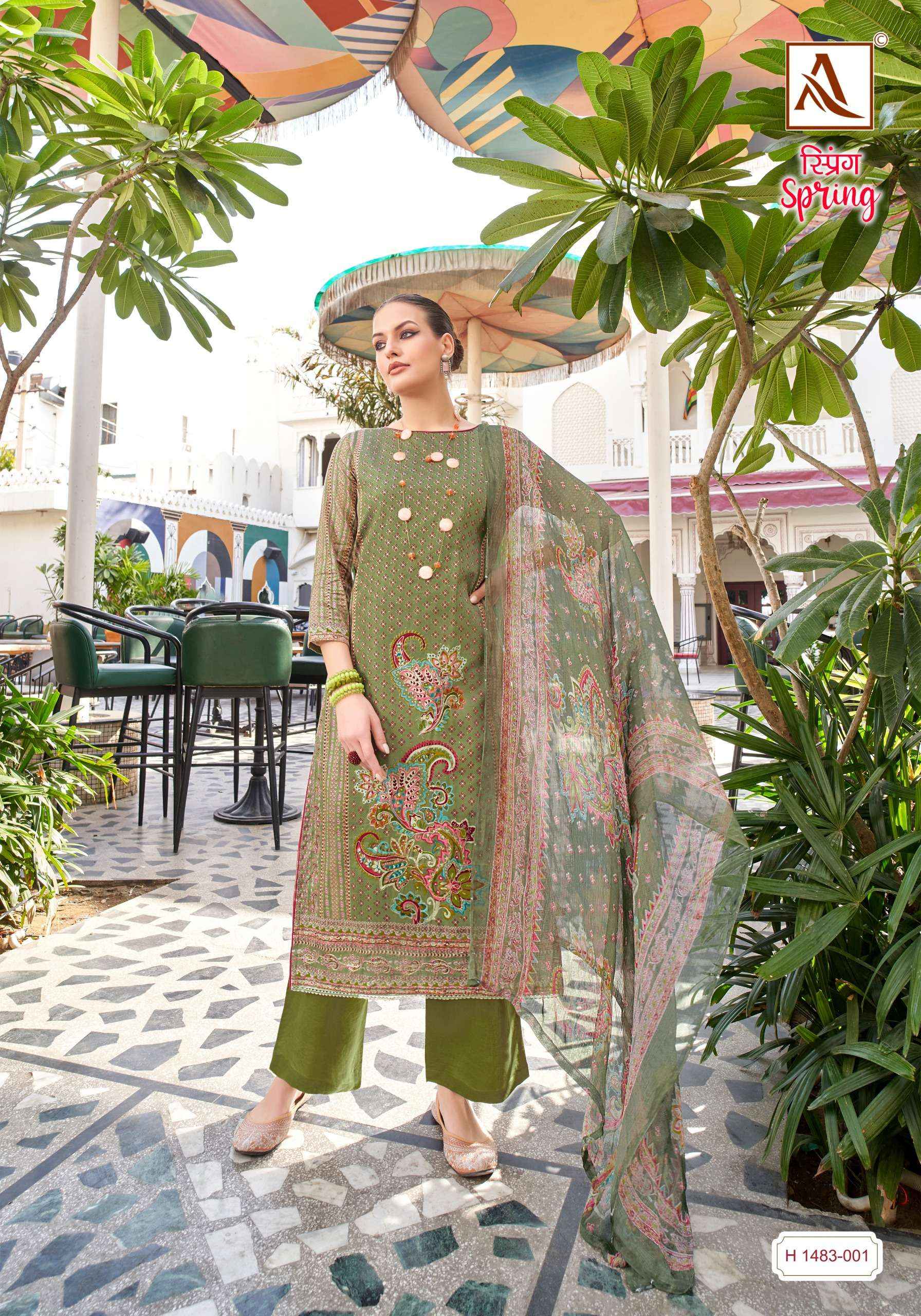 Alok Suit Spring Fancy Cotton Salwar kameez catalog Dealer