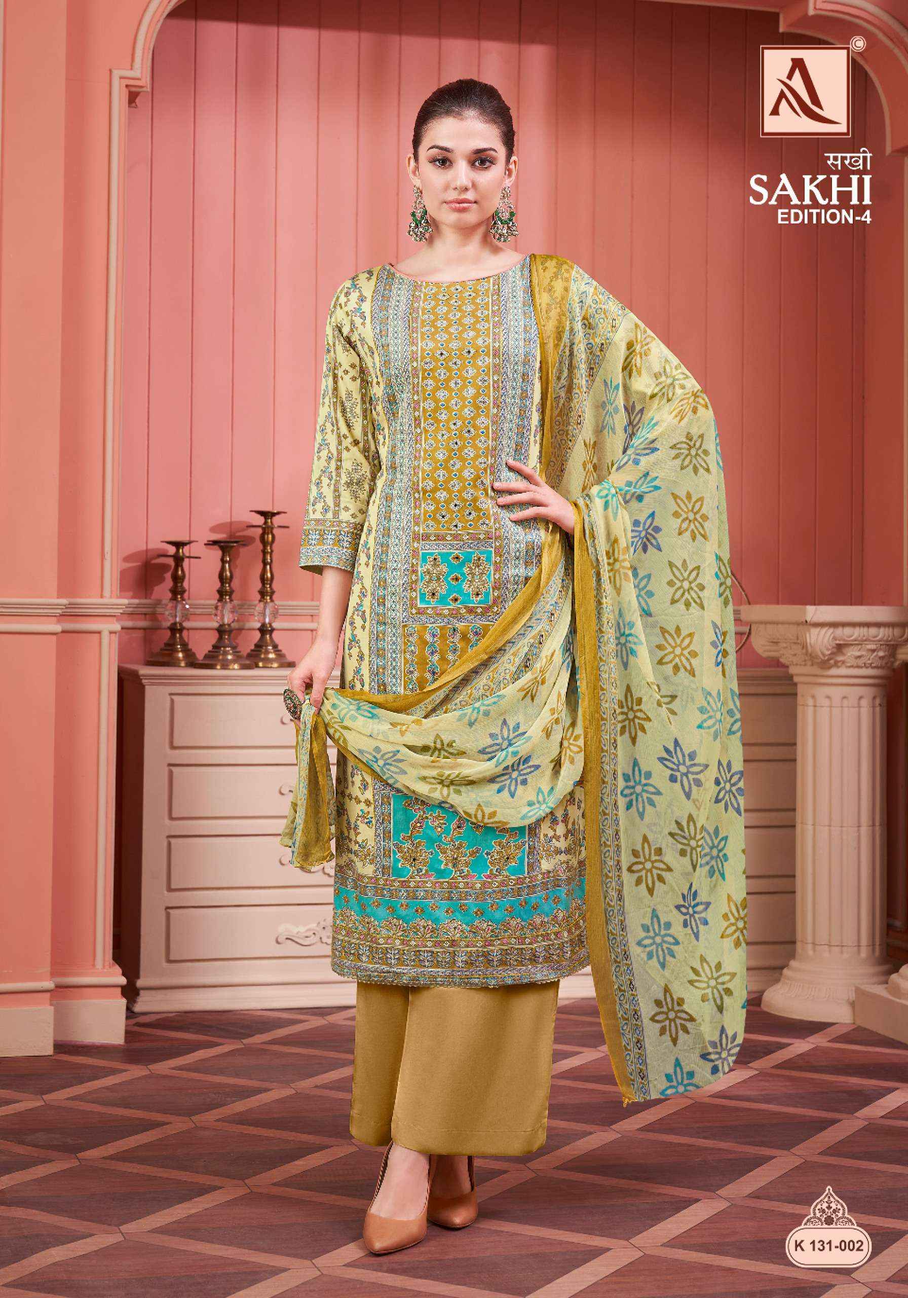 ALOK SUITS SAKHI EDITION 4 JAM COTTON DRESS MATERIAL ( 4 PCS CATALOG )