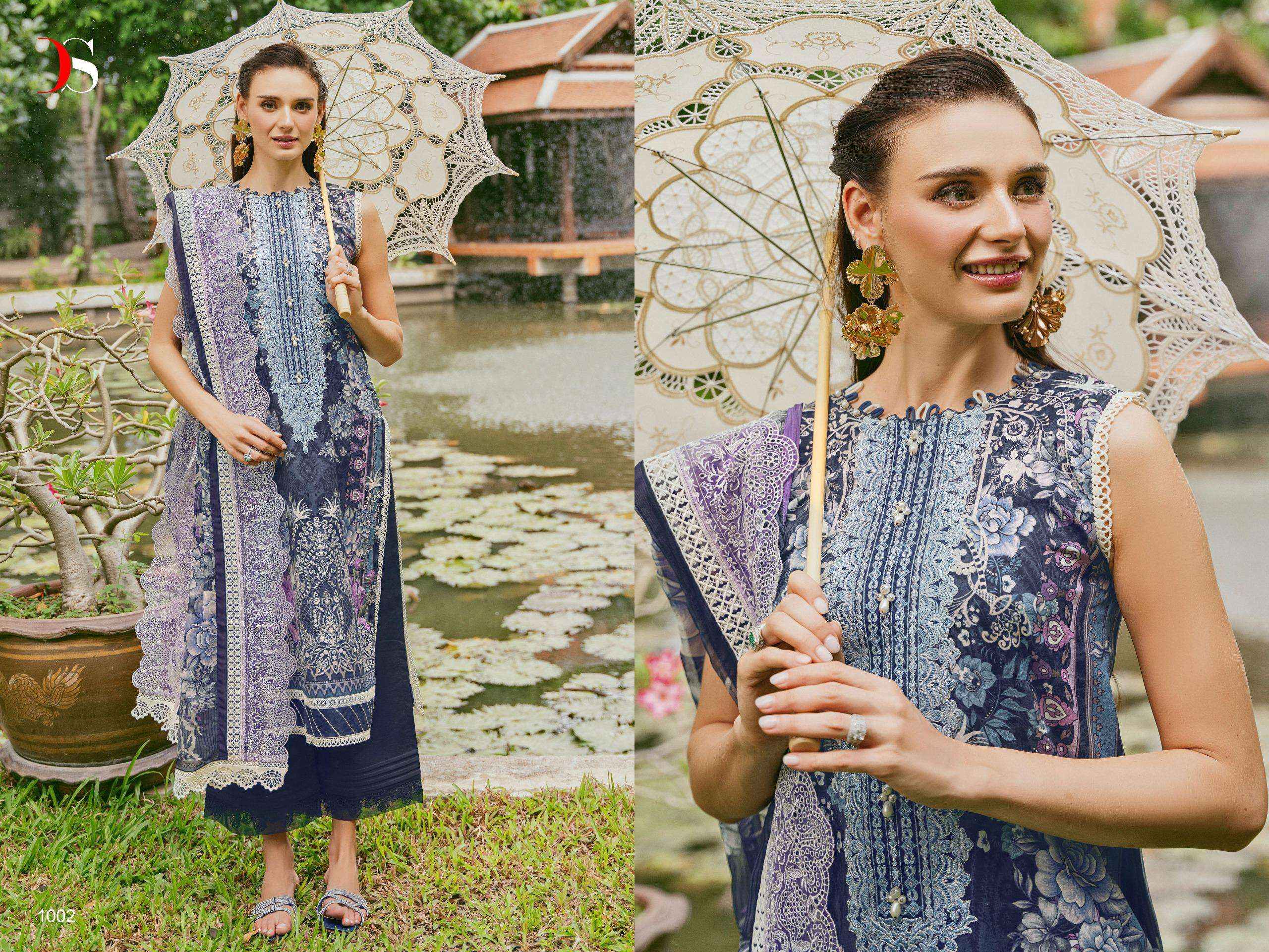 DEEPSY SUITS JADE NEEDLE WONDER 24 VOL 2 COTTON PAKISTANI SUIT ( 6 PCS CATALOG )