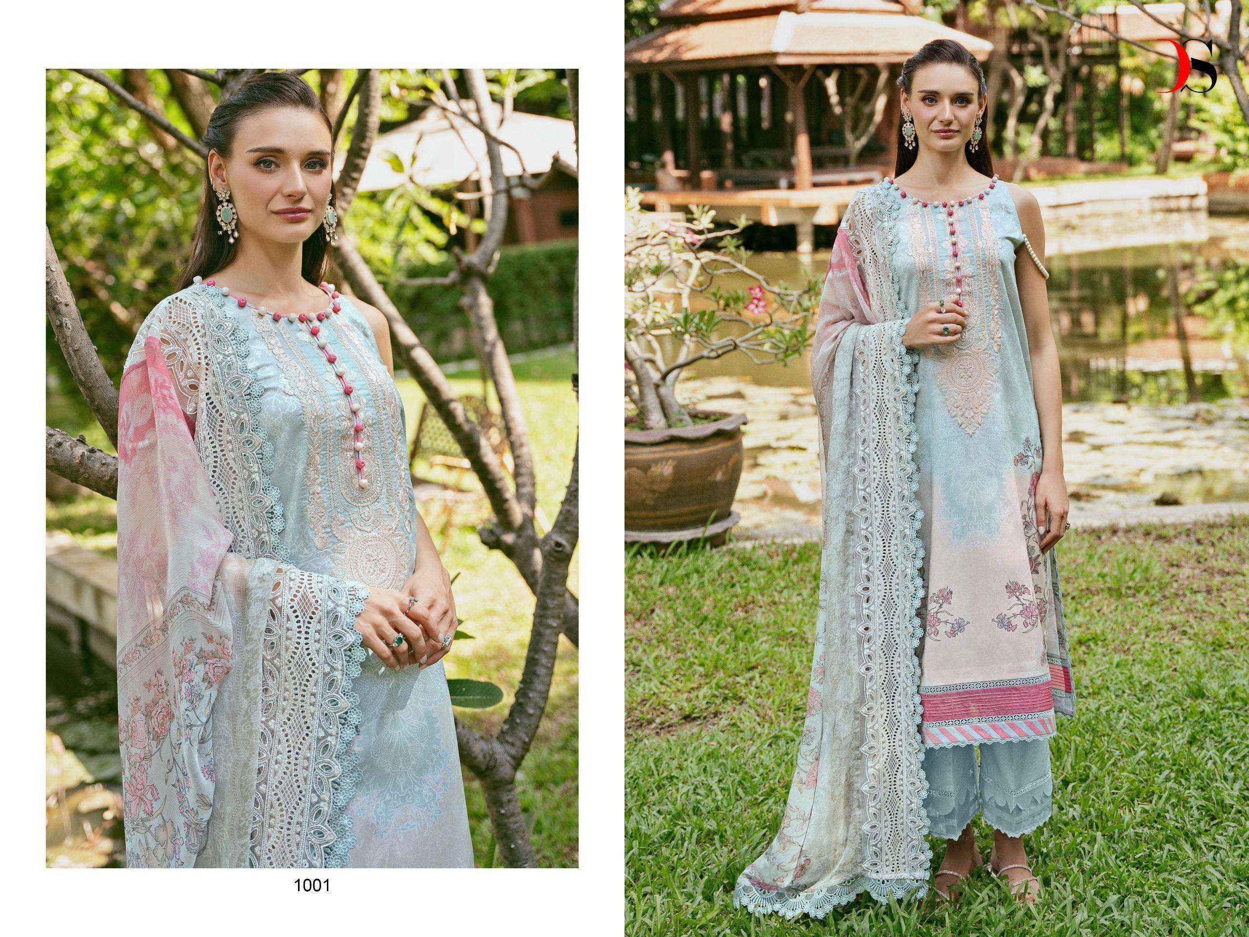 DEEPSY SUITS JADE NEEDLE WONDER 24 VOL 2 COTTON PAKISTANI SUIT ( 6 PCS CATALOG )