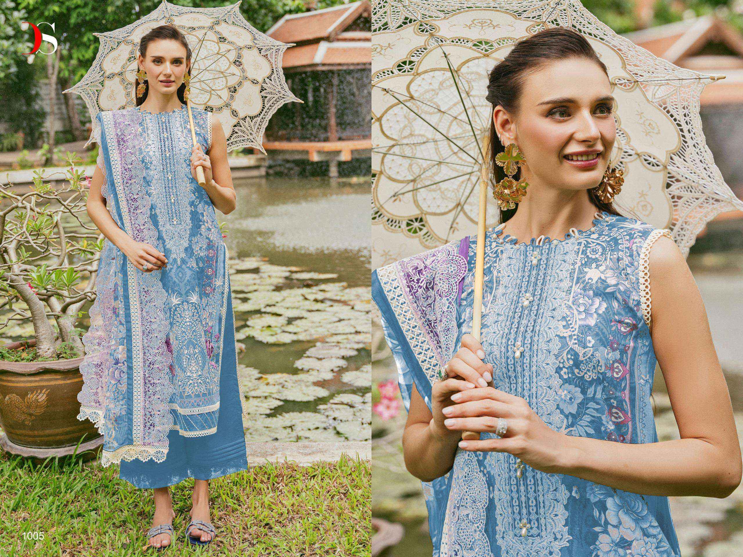 DEEPSY SUITS JADE NEEDLE WONDER 24 VOL 2 COTTON PAKISTANI SUIT ( 6 PCS CATALOG )