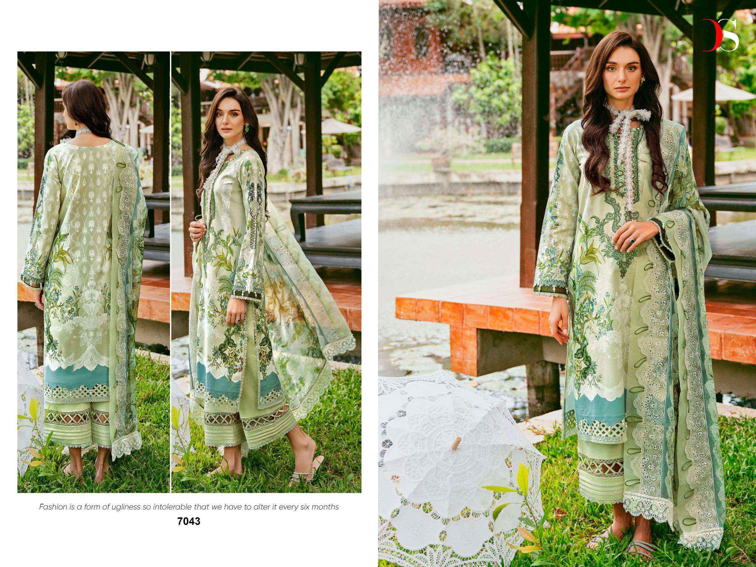 DEEPSY SUITS JADE NEEDLE WONDER VOL 24 COTTON SALWAR KAMEEZ ( 6 PCS CATALOG )