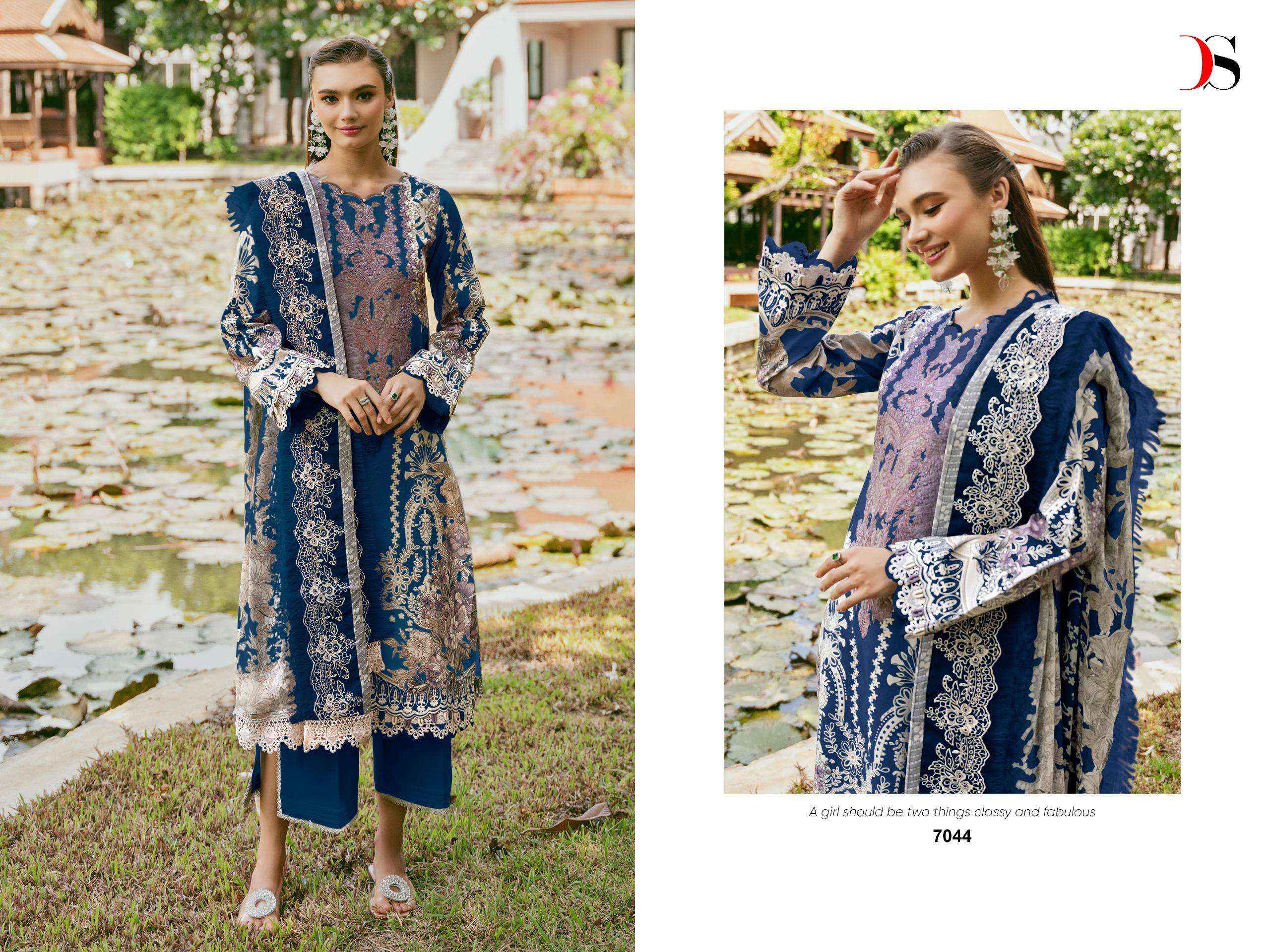 DEEPSY SUITS JADE NEEDLE WONDER VOL 24 COTTON SALWAR KAMEEZ ( 6 PCS CATALOG )