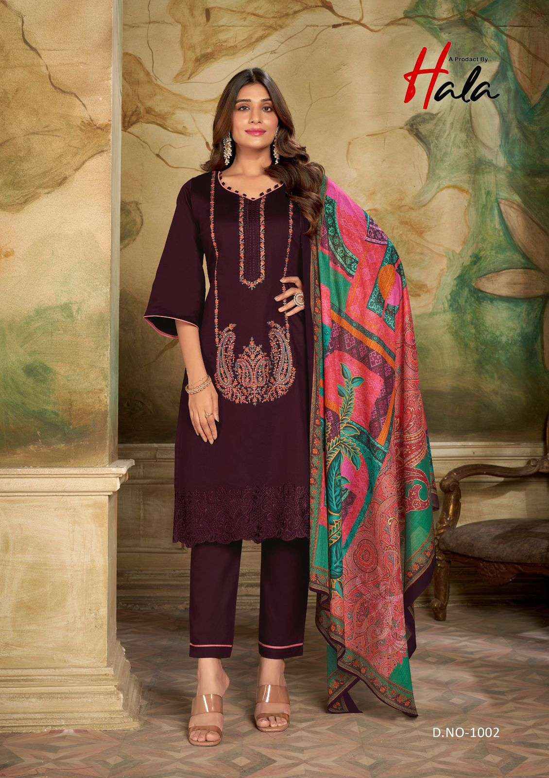 HALA TRADERS JASHN E ISHQ VOL 1 JAM COTTON PAKISTANI SUITS ( 6 PCS CATALOG )