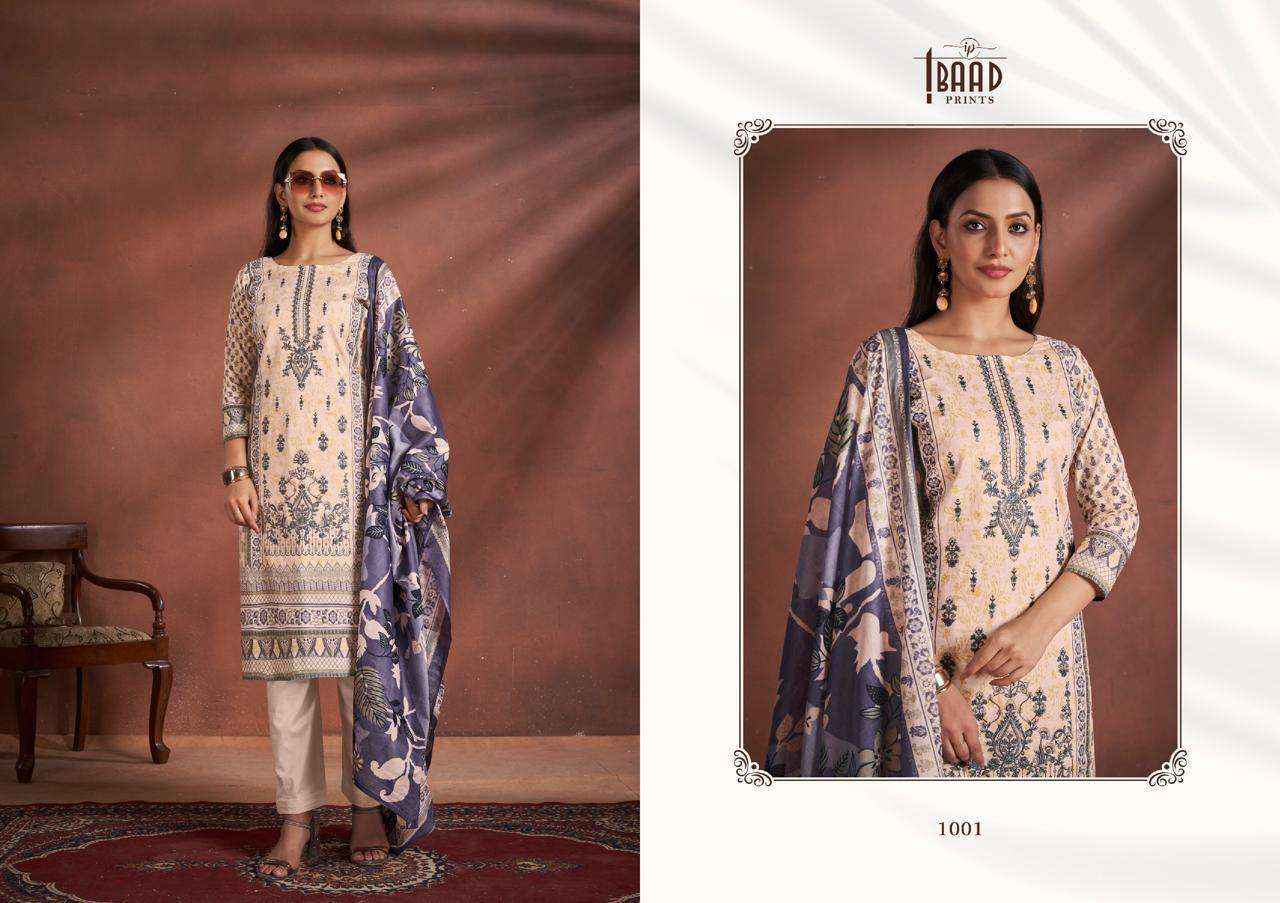 IBAAD PRINTS IBAAD EMBROIDERED VOL 1 LAWN COTTON pakistani SUIT ( 4 PCS CATALOG )