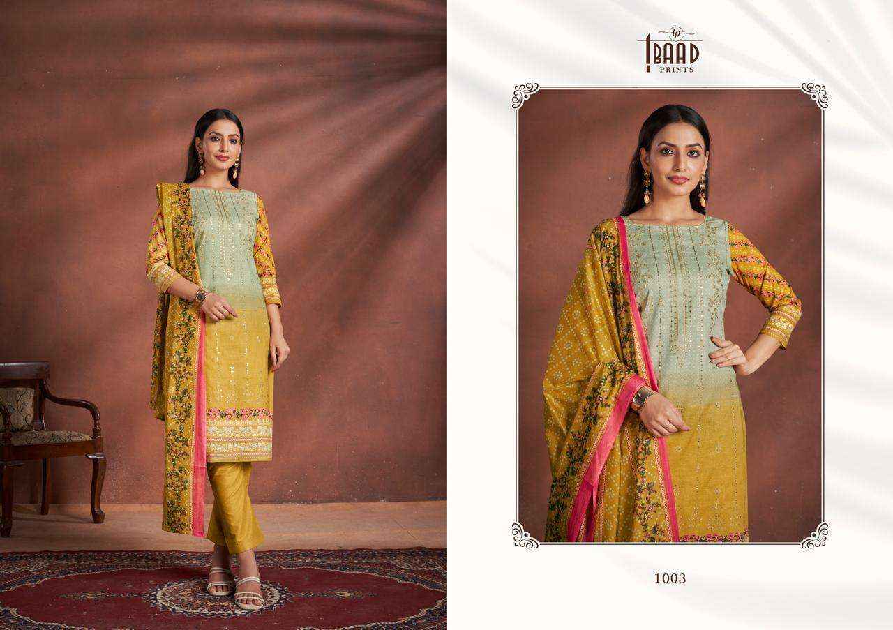 IBAAD PRINTS IBAAD EMBROIDERED VOL 1 LAWN COTTON pakistani SUIT ( 4 PCS CATALOG )