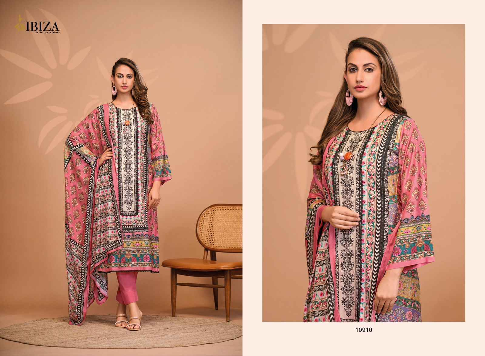 Ibiza Aashnaa Muslin Dress Material 4 pcs Catalogue