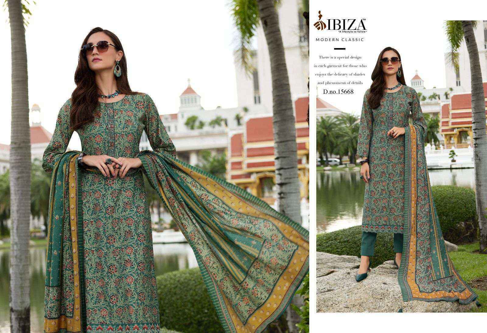 Ibiza Ajrakh Story Viscose Dress Material 8 pcs Catalogue