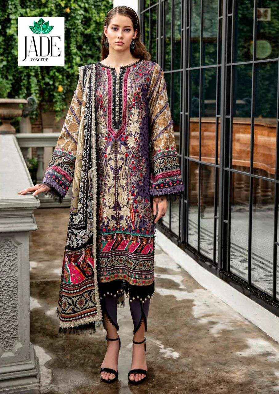 Jade Crimson Exclusive Heavy Lawn Collection Vol 8 Cotton Dress Material ( 6 pc Cataloge )