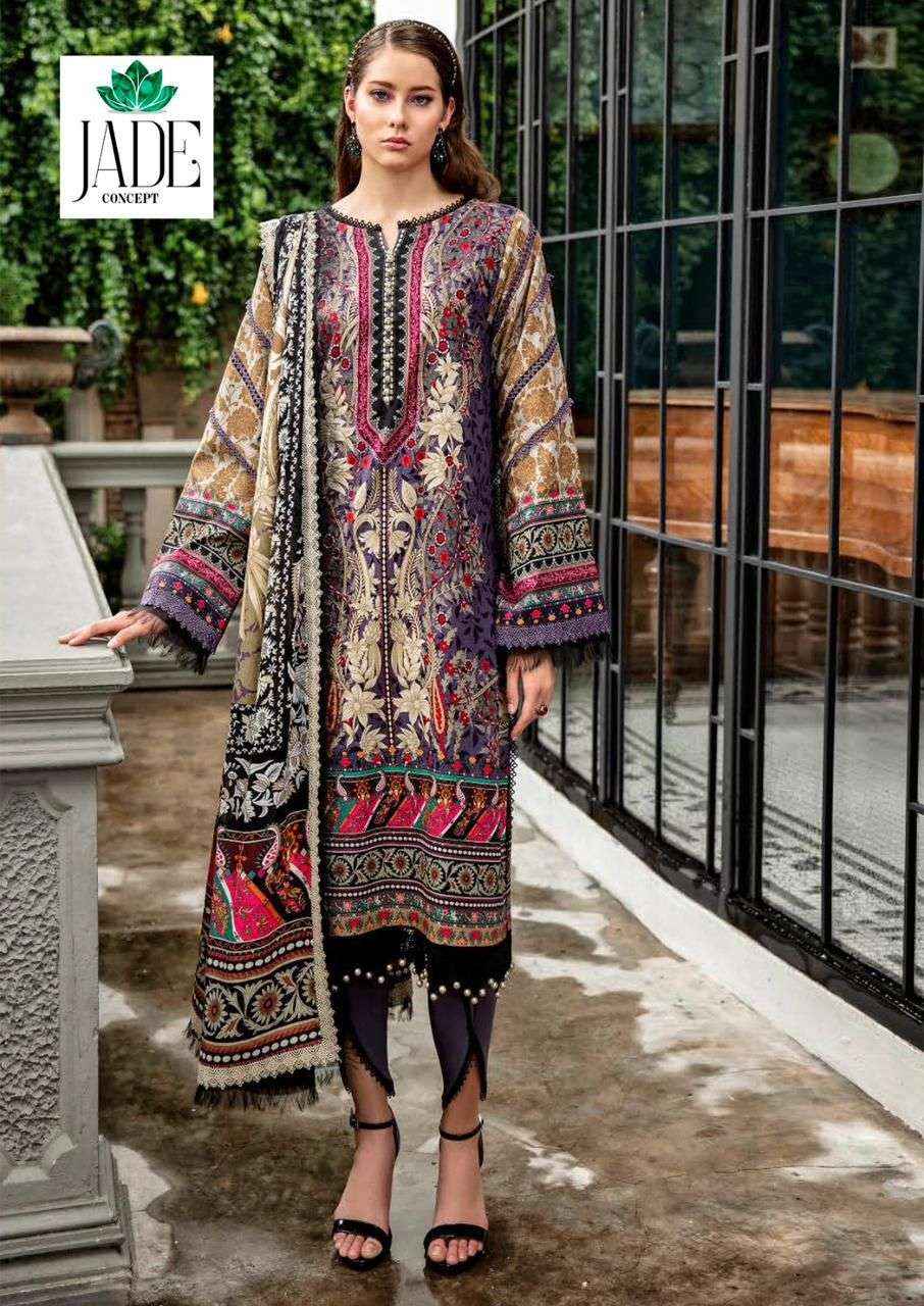 JADE CRIMSON EXCLUSIVE HEAVY LAWN COLLECTION VOL 8 DIGITAL PRINT SUIT ( 6 PCS CATALOG )