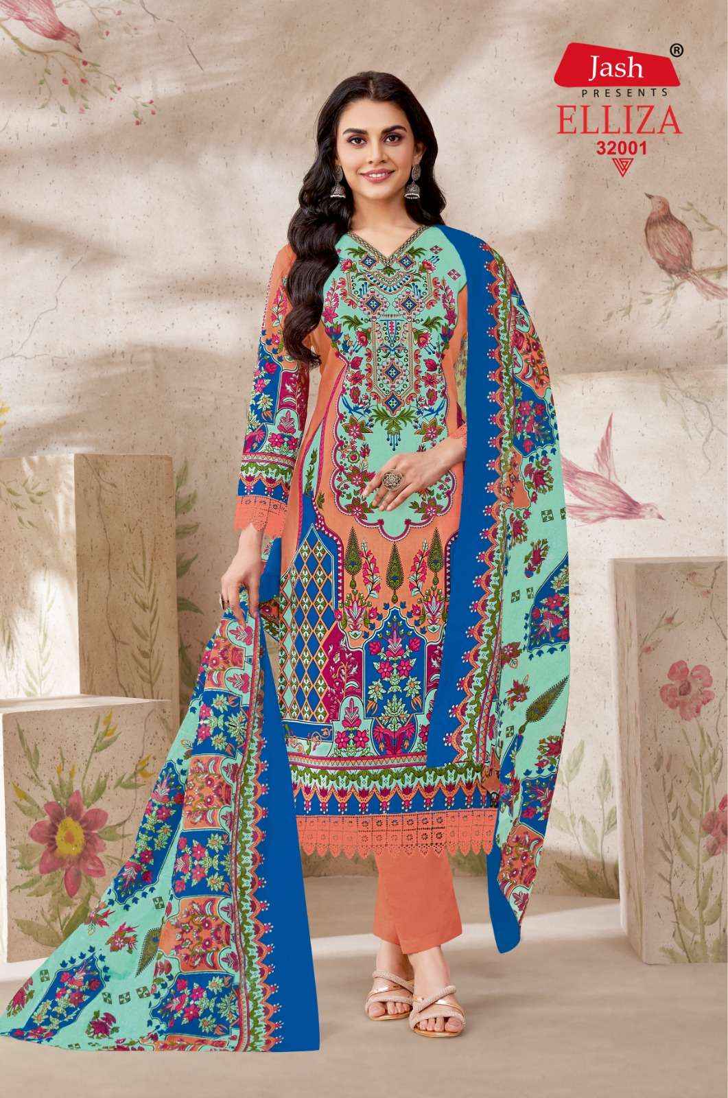 JASH ELLIZA VOL 32 COTTON DIGITAL PRINT DRESS MATERIAL ( 10 PCS CATALOG )