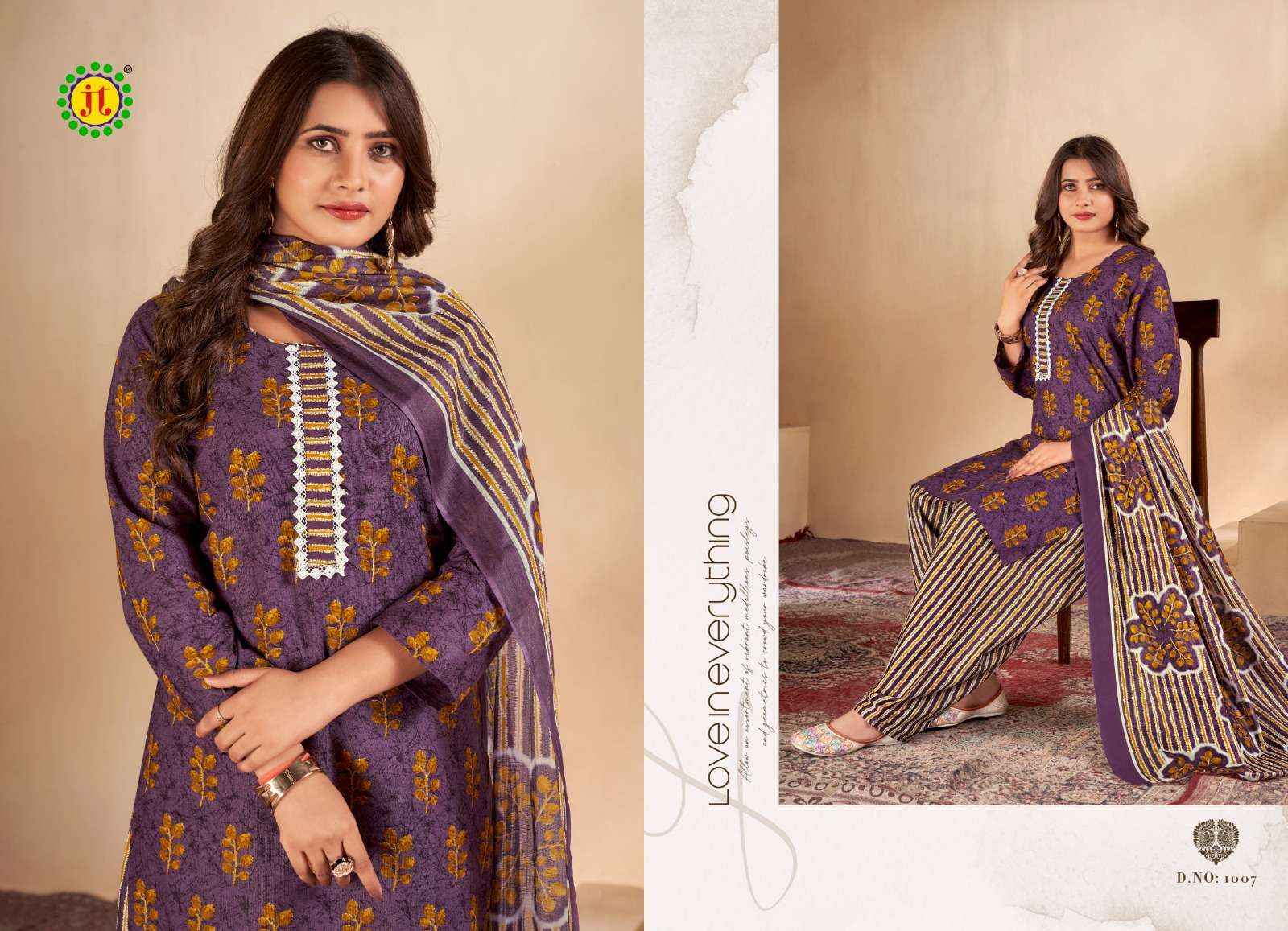 JT KALYANI COTTON READYMADE DESIGNER SUITS ( 8 PCS CATALOG )