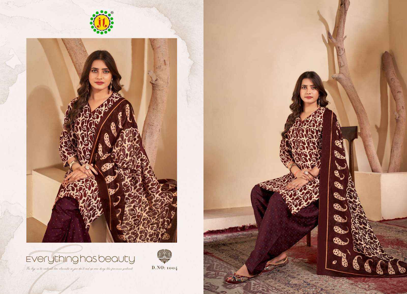 JT KALYANI COTTON READYMADE DESIGNER SUITS ( 8 PCS CATALOG )