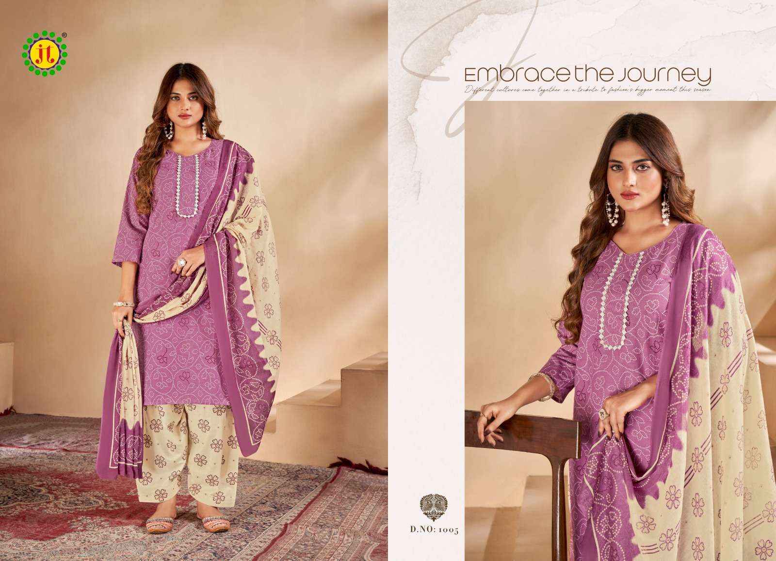 JT KALYANI COTTON READYMADE DESIGNER SUITS ( 8 PCS CATALOG )