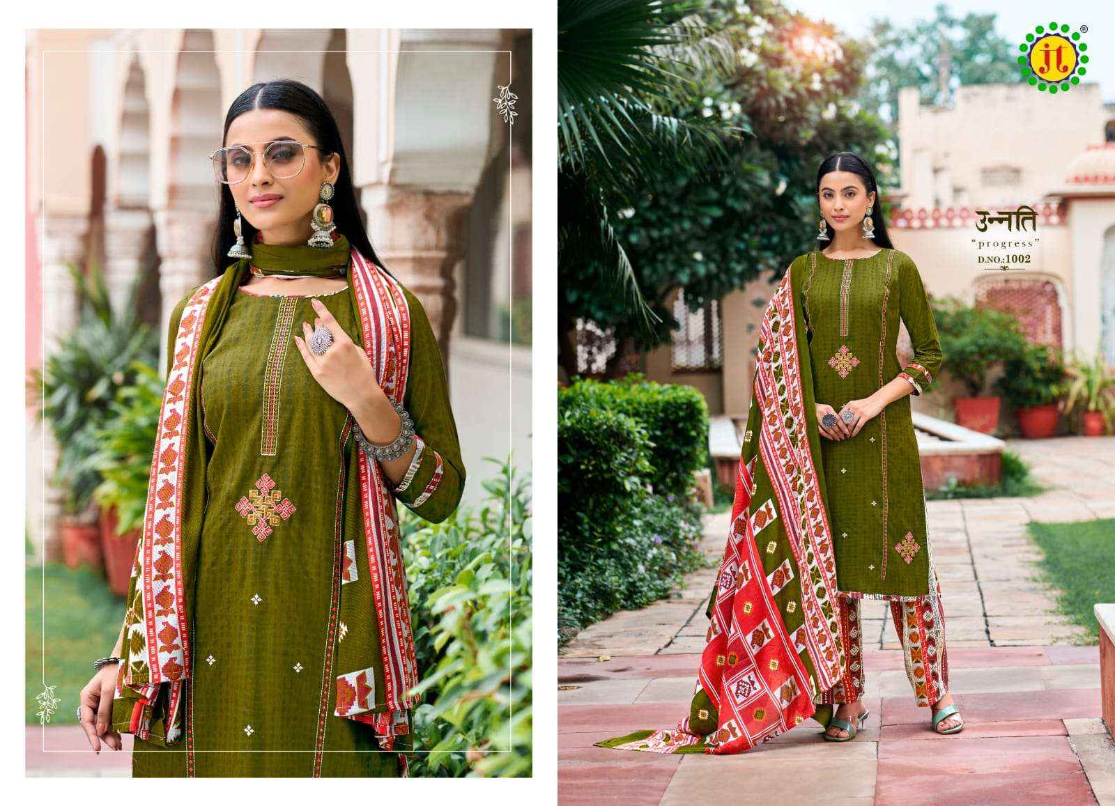 JT ZOYA RAYON FANCY PREMIUM WORK DRESS MATERIAL ( 8 PCS CATALOG )