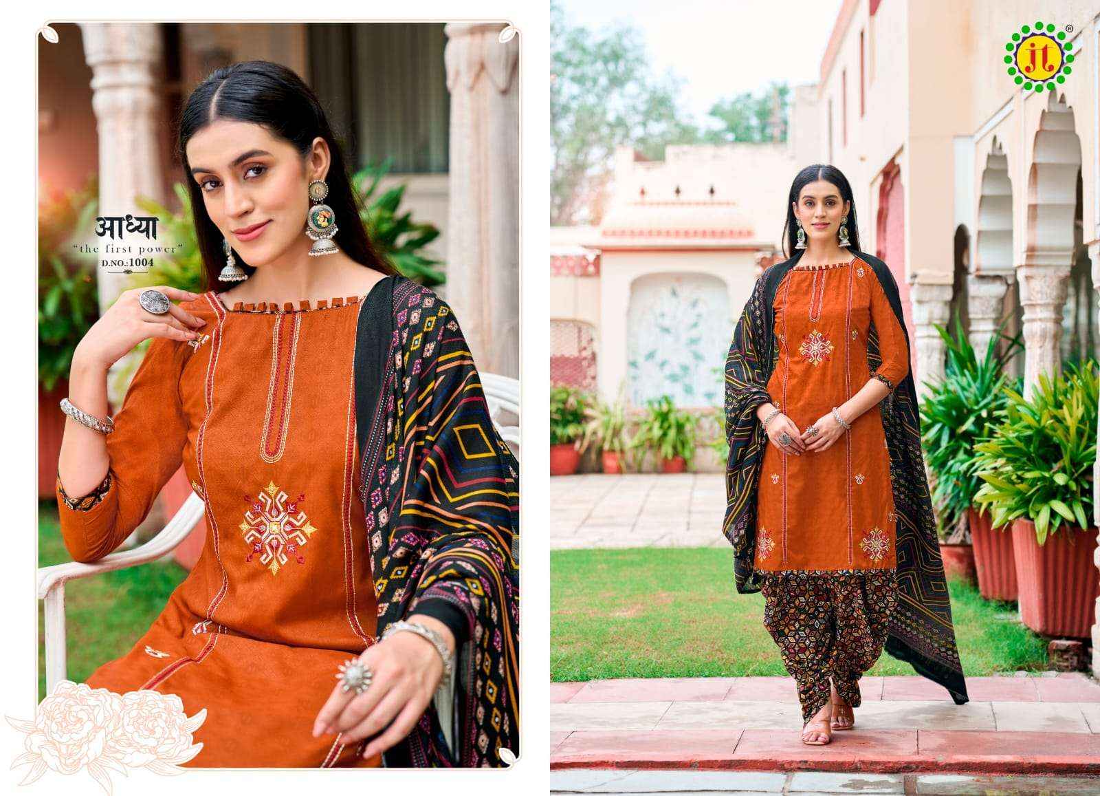 JT ZOYA RAYON FANCY PREMIUM WORK DRESS MATERIAL ( 8 PCS CATALOG )