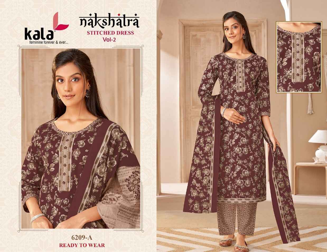 Kala Nakshatra Vol 2 Readymade Cotton salwar kameez ( 12 pcs Catalogue )