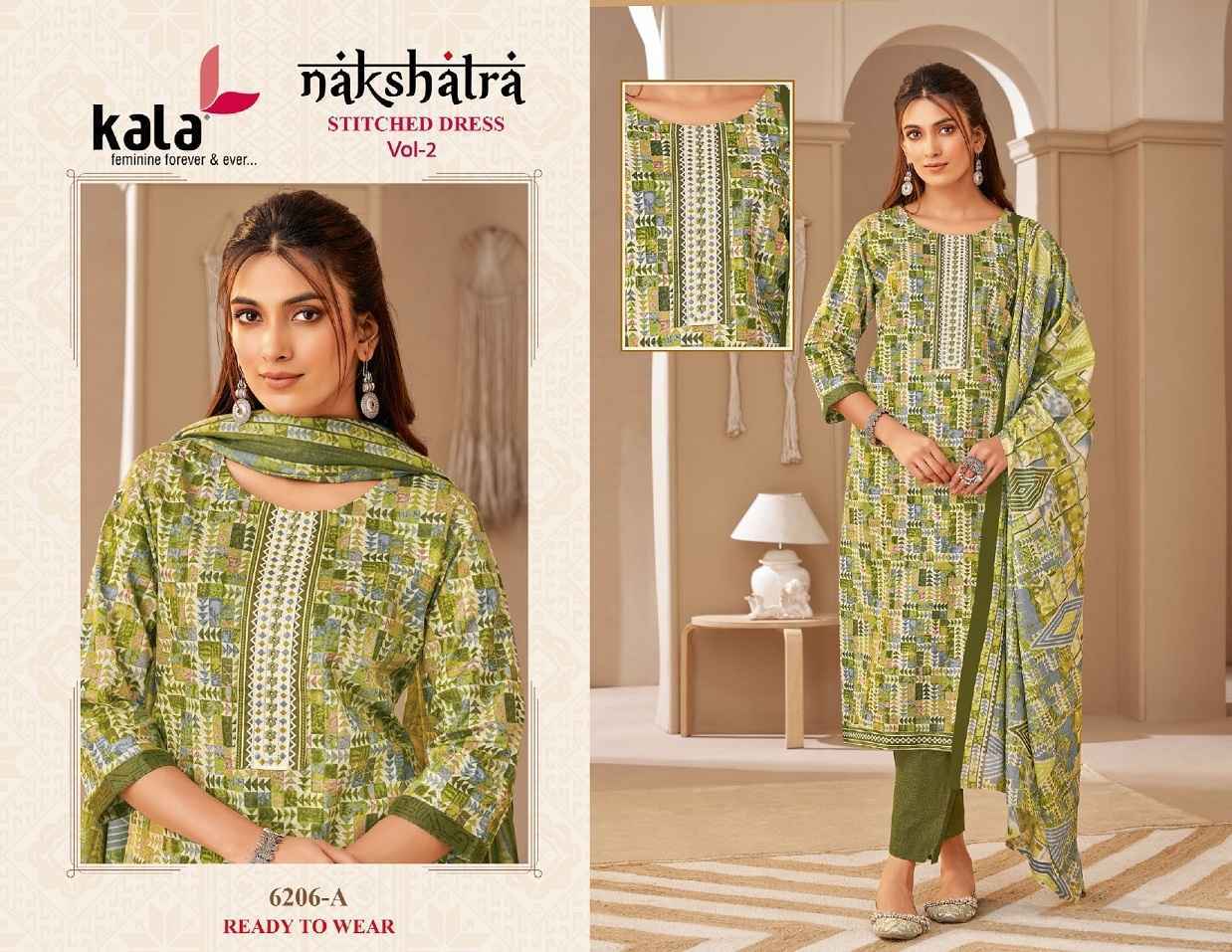 Kala Nakshatra Vol 2 Readymade Cotton salwar kameez ( 12 pcs Catalogue )