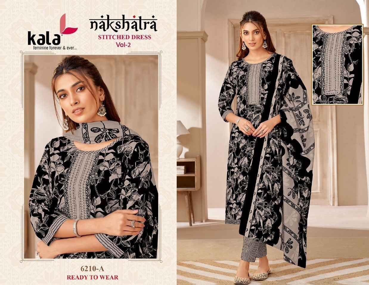 Kala Nakshatra Vol 2 Readymade Cotton salwar kameez ( 12 pcs Catalogue )