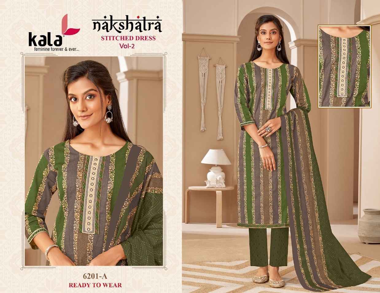 Kala Nakshatra Vol 2 Readymade Cotton salwar kameez ( 12 pcs Catalogue )