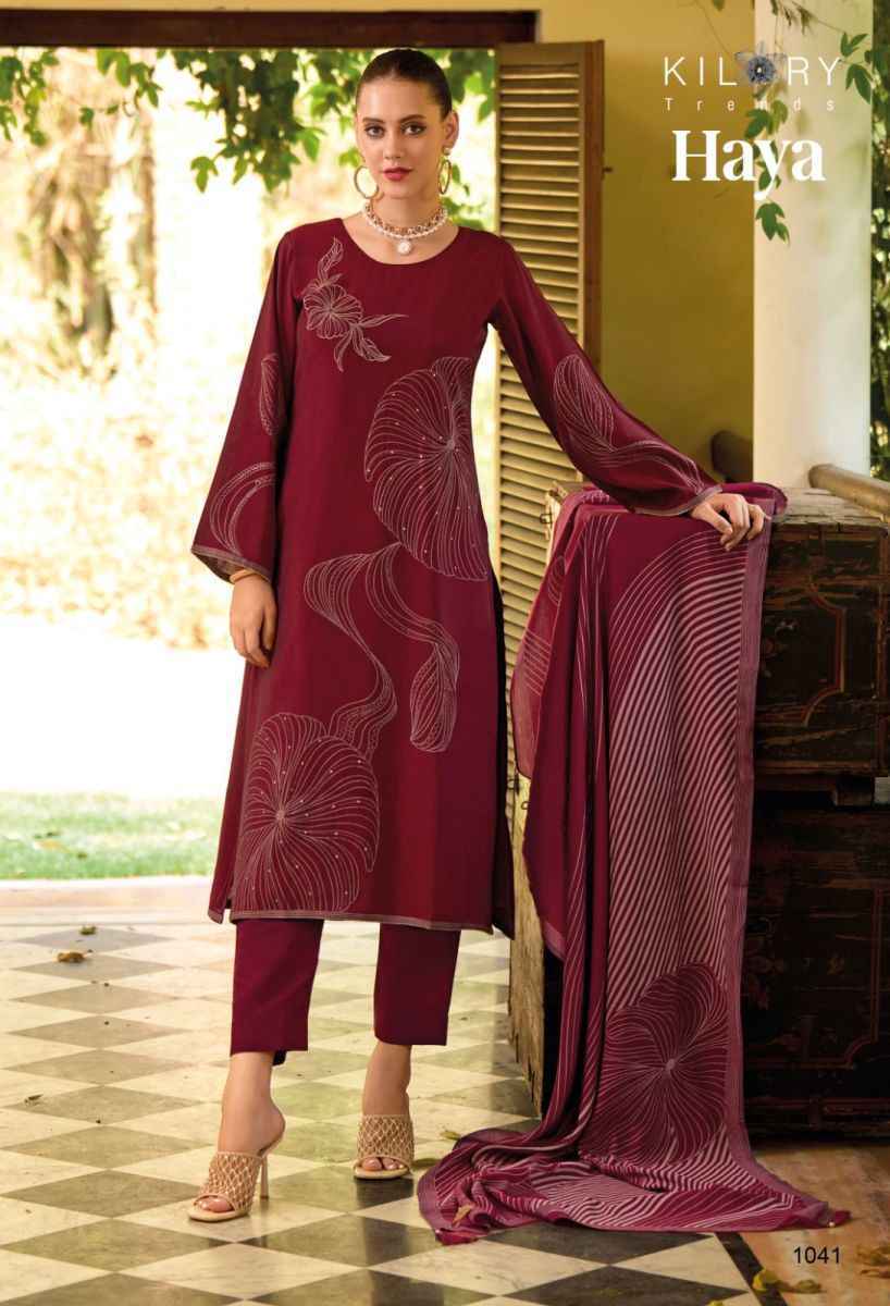 Kilory Trendz Haya Viscose Dress Material Wholesale Price ( 8 pcs Catalogue )