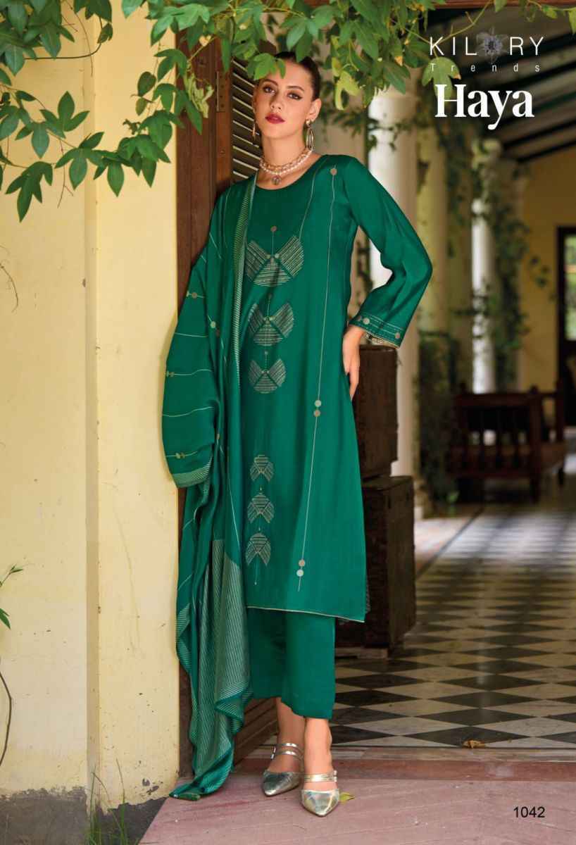 Kilory Trendz Haya Viscose Dress Material Wholesale Price ( 8 pcs Catalogue )