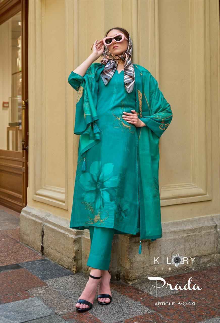 Kilory Trendz Prada Viscose Dress Material 6 pcs Catalogue