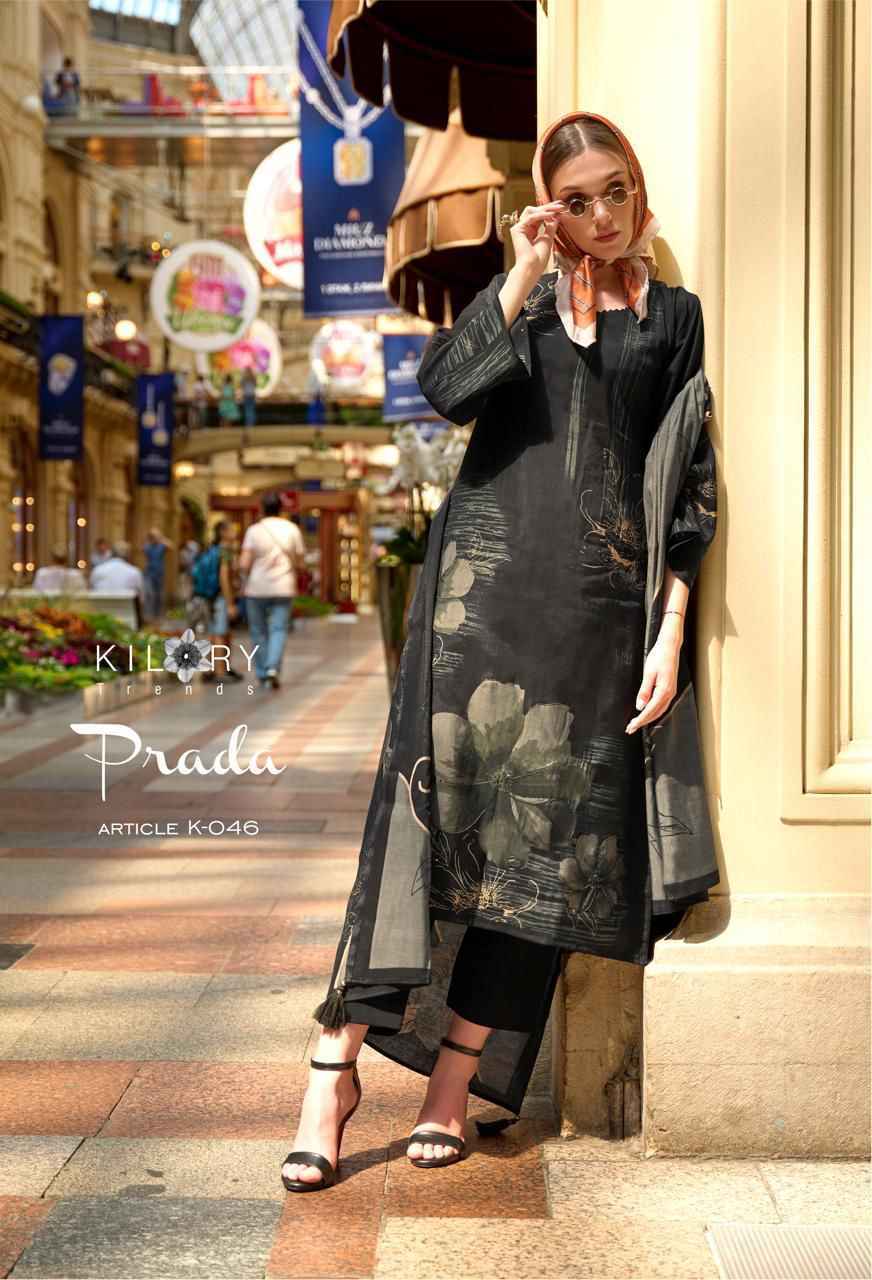 Kilory Trendz Prada Viscose Dress Material 6 pcs Catalogue