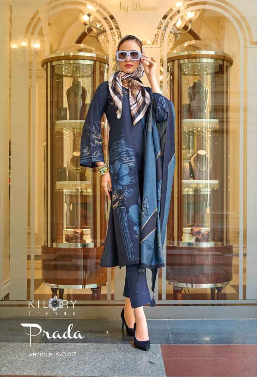 Kilory Trendz Prada Viscose Dress Material 6 pcs Catalogue