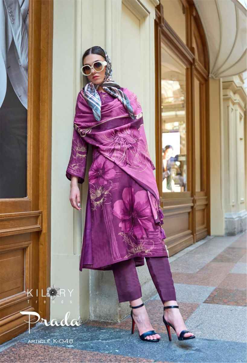 Kilory Trendz Prada Viscose Dress Material 6 pcs Catalogue