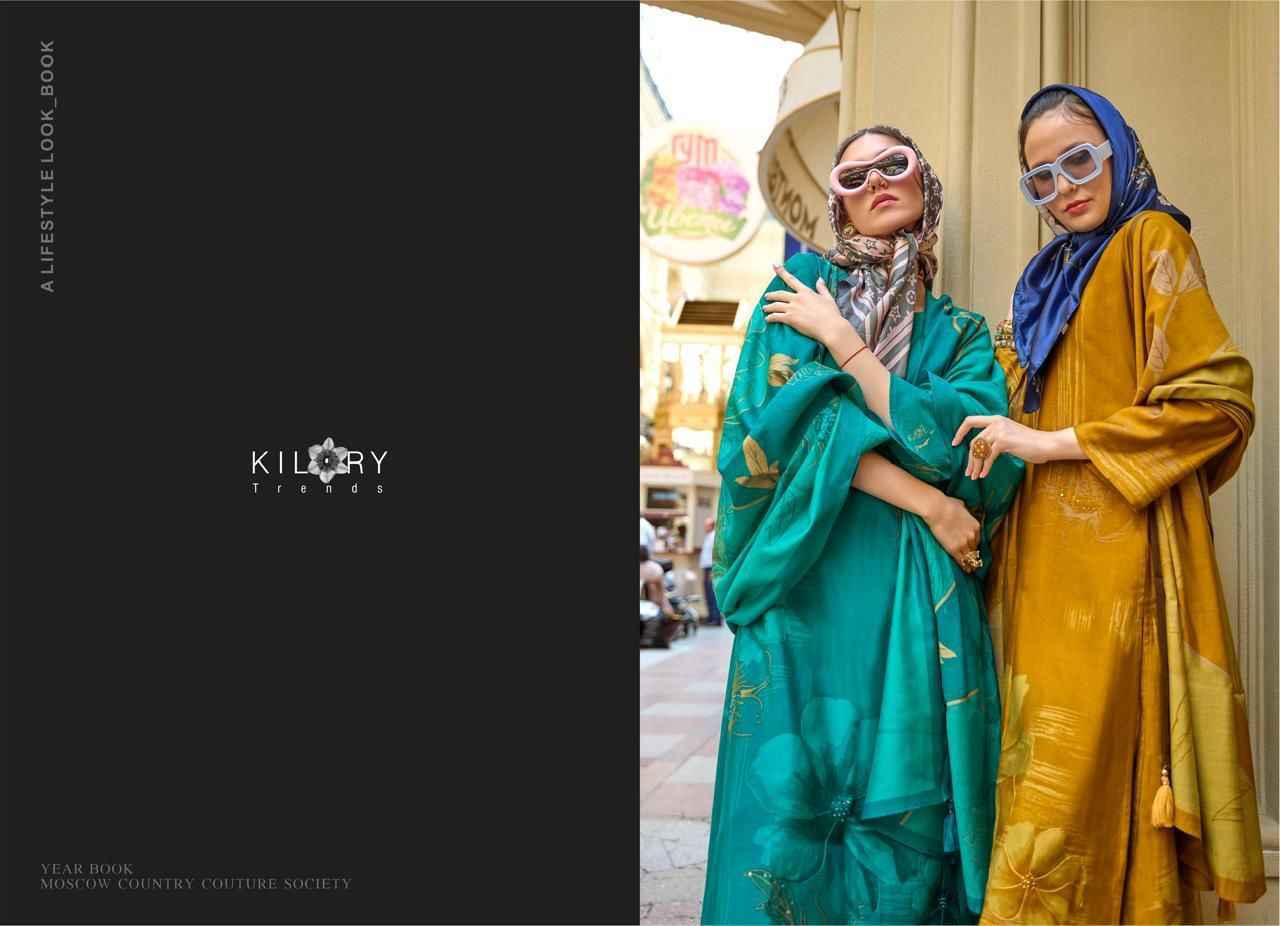 Kilory Trendz Prada Viscose Dress Material 6 pcs Catalogue