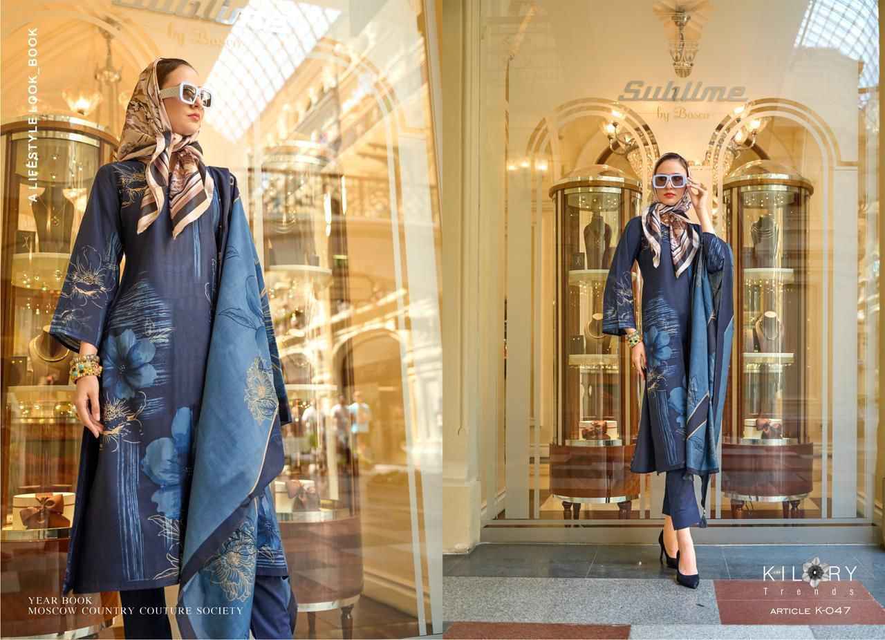 Kilory Trendz Prada Viscose Dress Material 6 pcs Catalogue