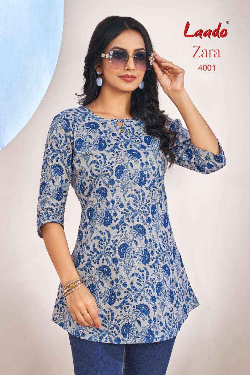 Laado Zara Vol 4 Cotton Kurti 12 pcs Catalogu