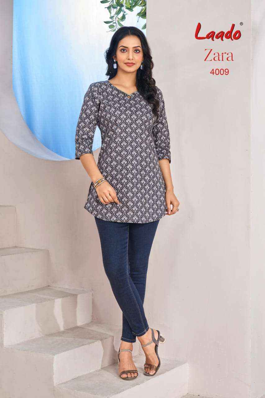 Laado Zara Vol 4 Cotton Kurti 12 pcs Catalogu